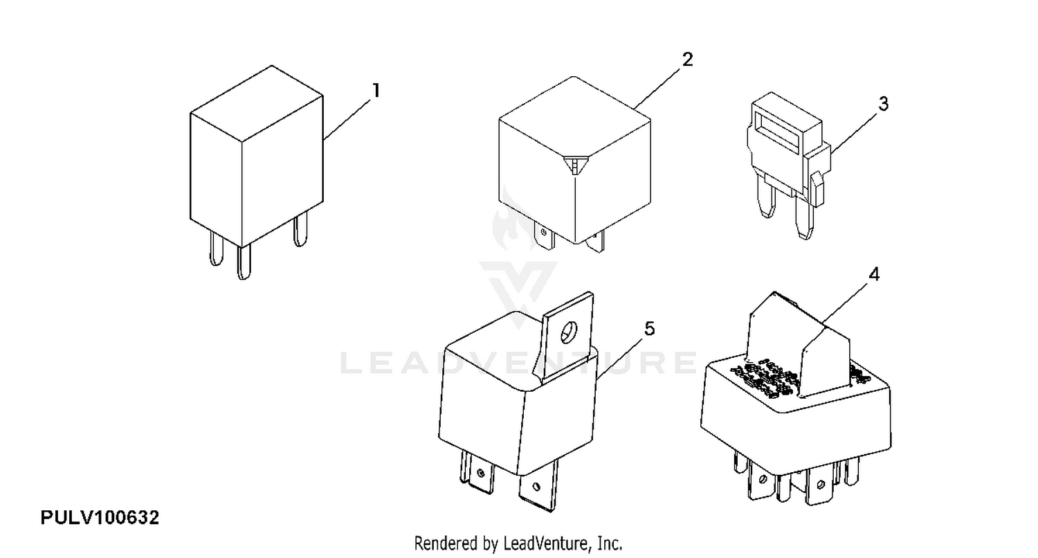 6800 - TRACTOR FUSES, DIODES, RELAYS (FUSE BOX 1) EPC John Deere 57M7121 AG  online 