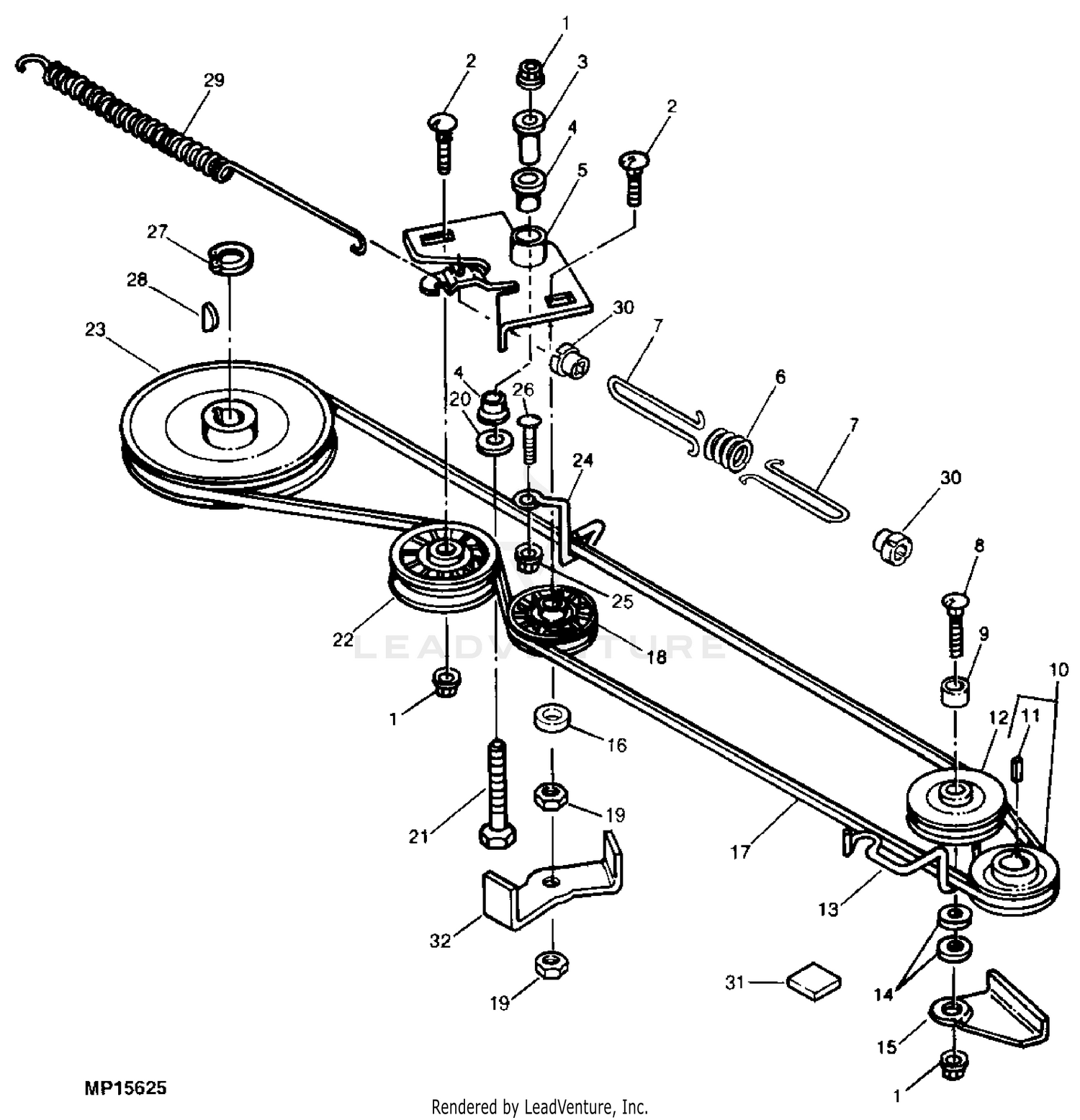 John deere lawn mower belt diagram best sale