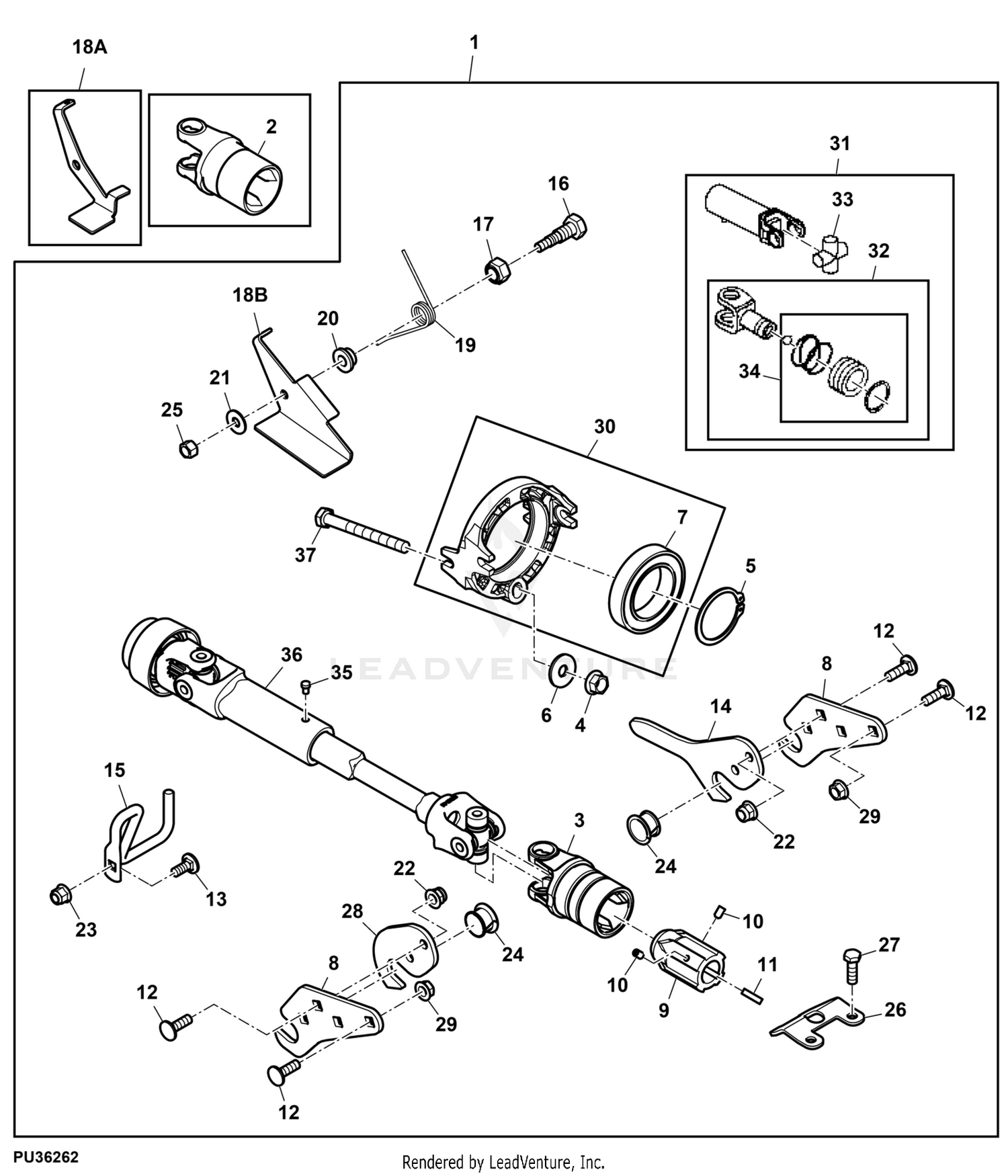 Jd Pto Shaft Parts Entire Collection