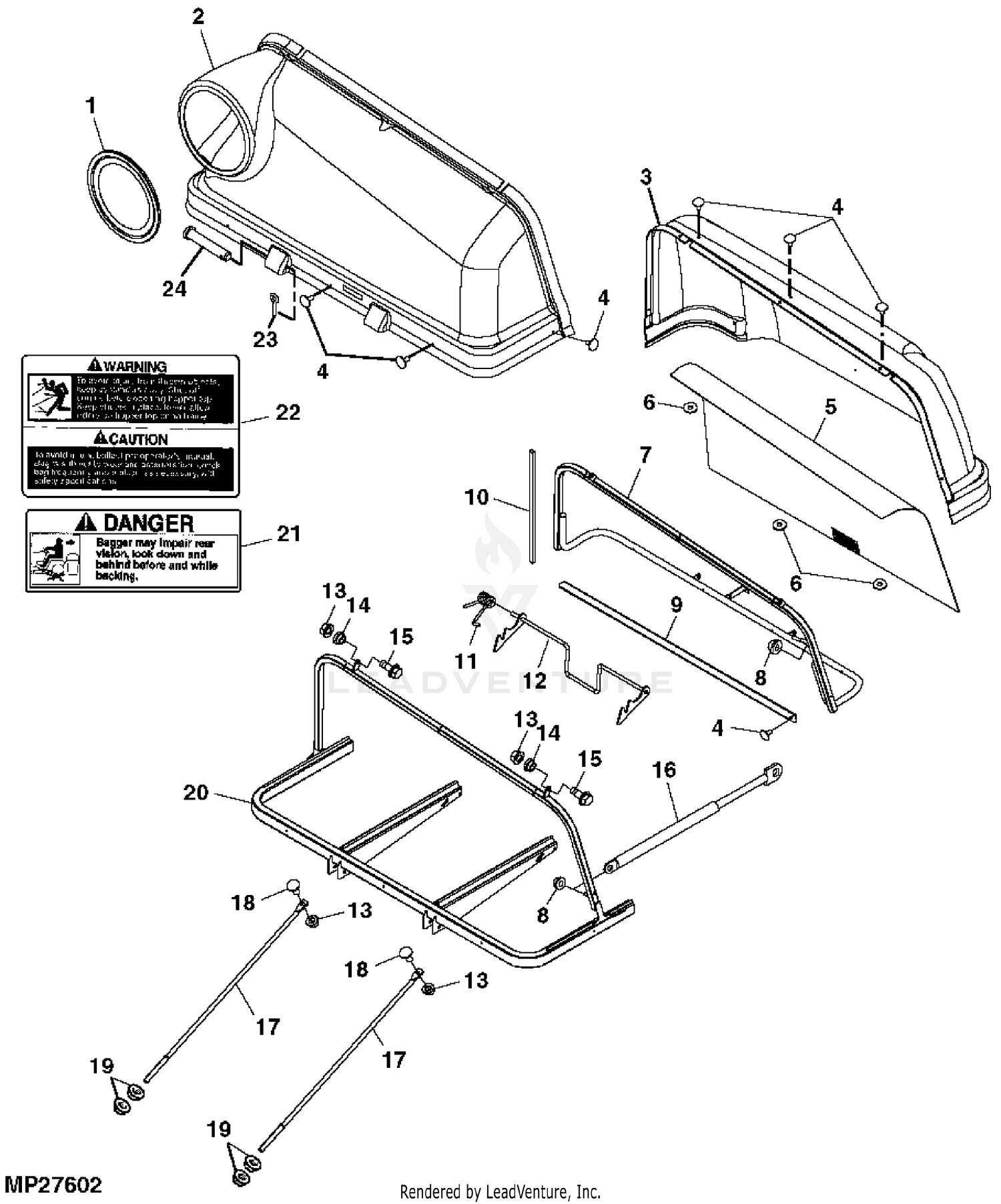 John Deere High-Performance Mulch Kit For 42C Convertible