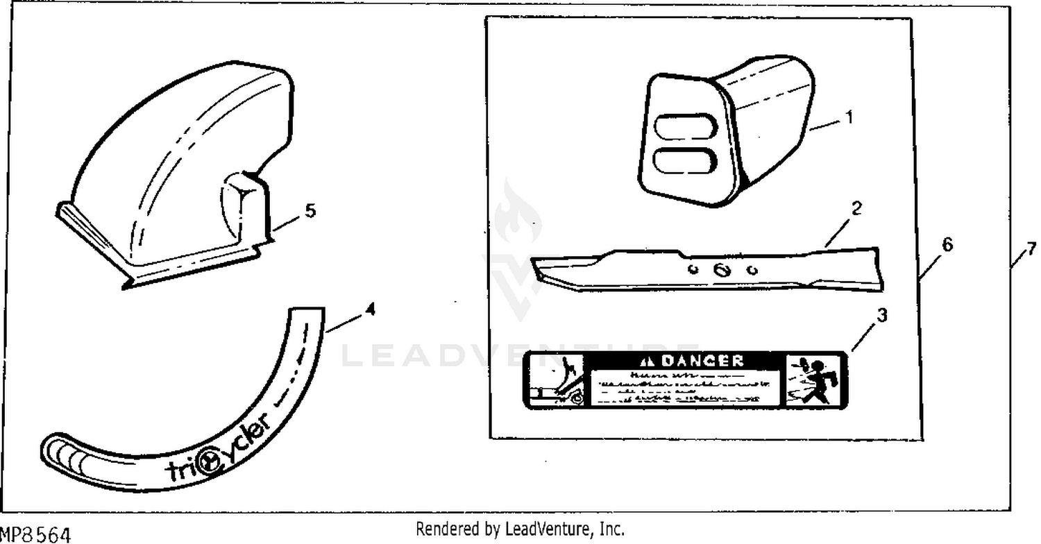 John deere tricycler discount mower