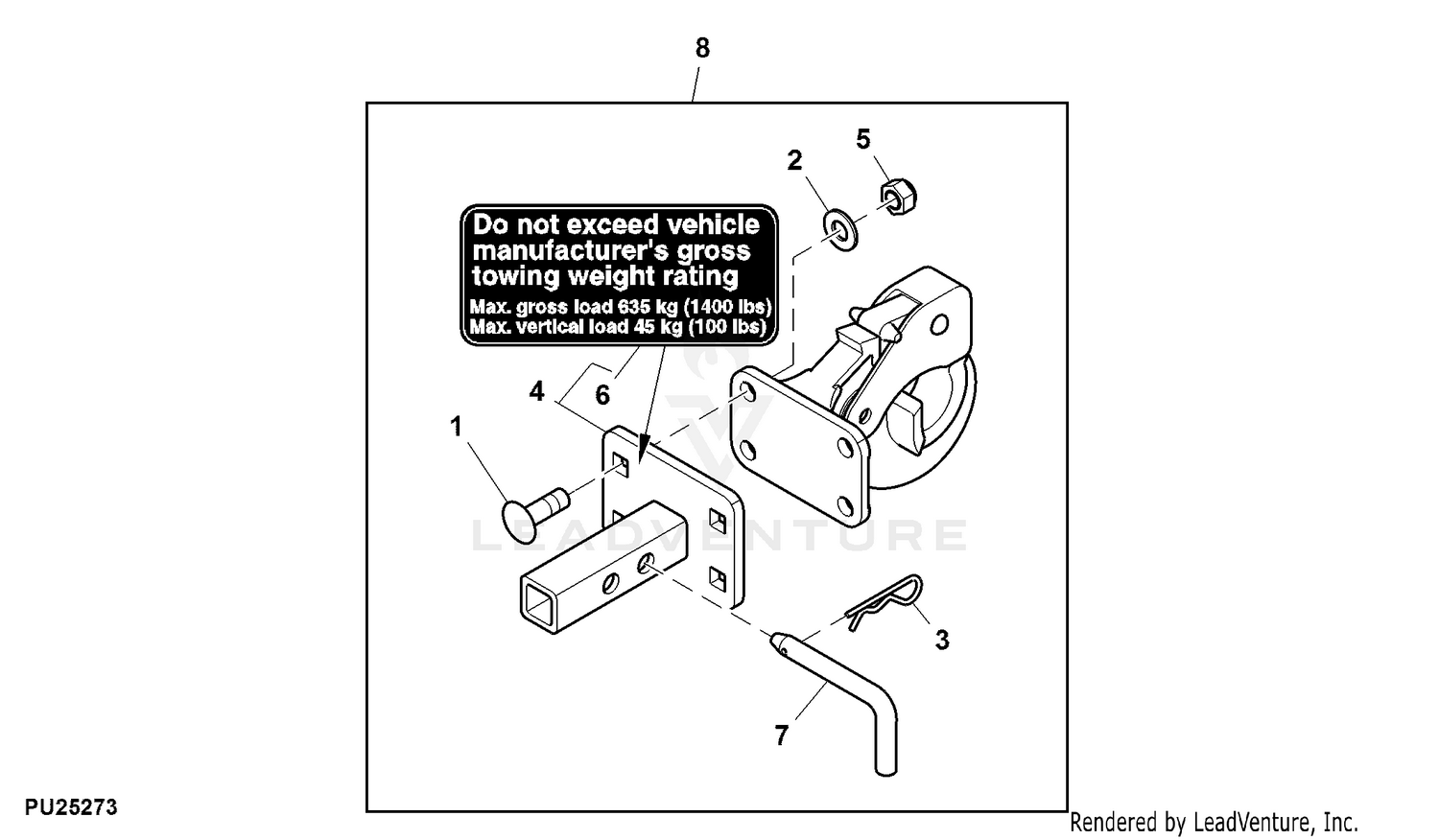 John Deere Attachments Attachment, Power Flow, 60HC inch ( - 070000)