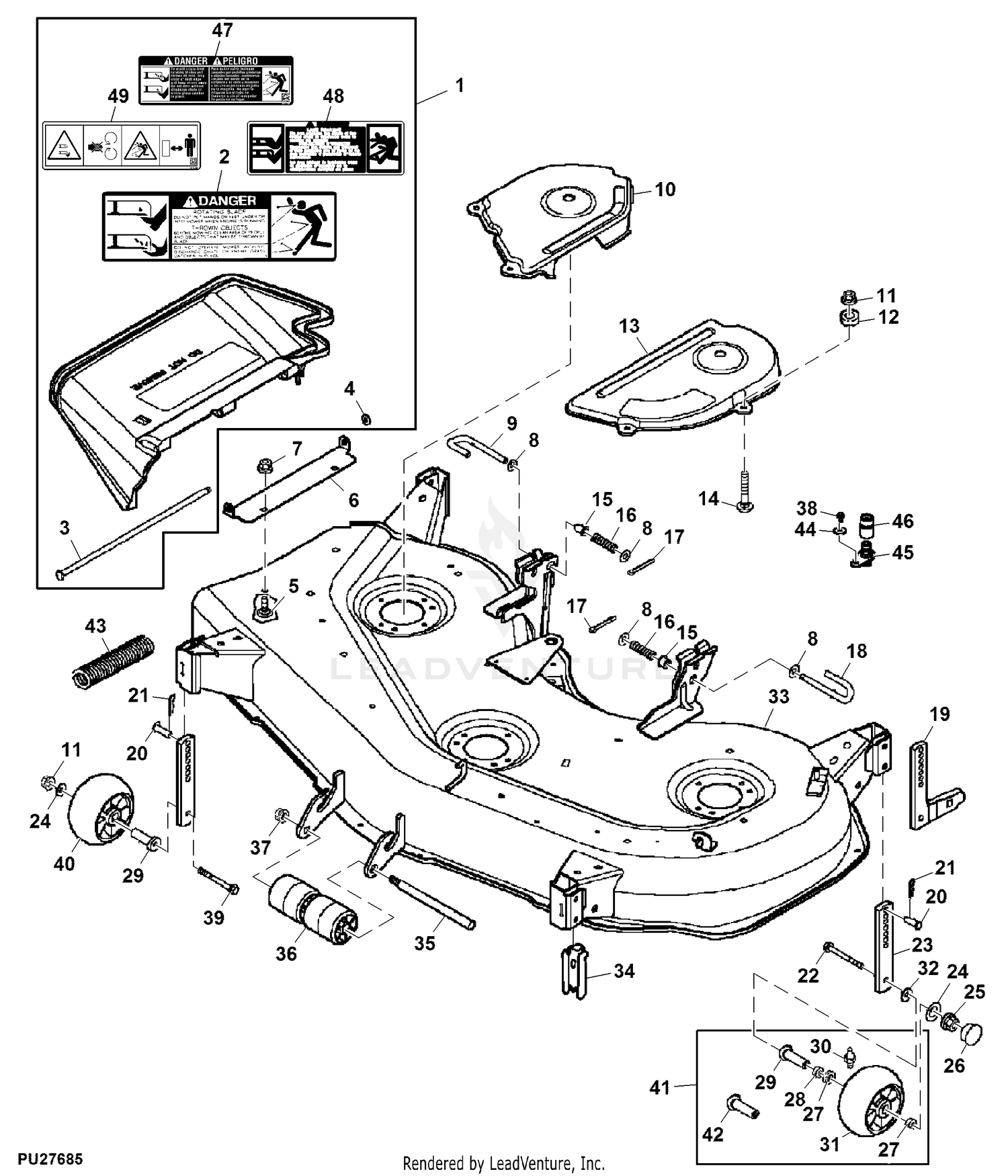 31 John Deere 54c Mower Deck Parts Diagram Wiring Diagram Info