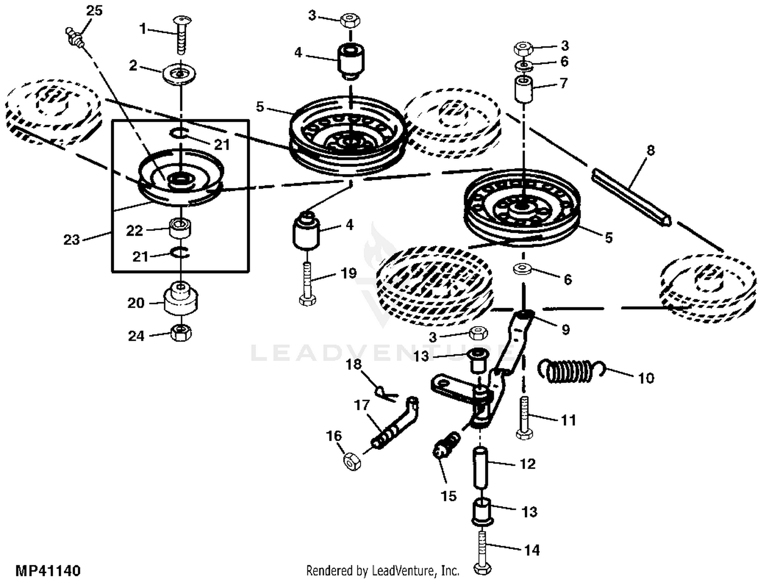 John deere 261 grooming mower online wheels