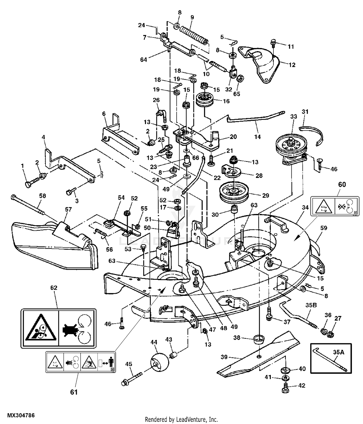 John deere sabre 42 deck online belt