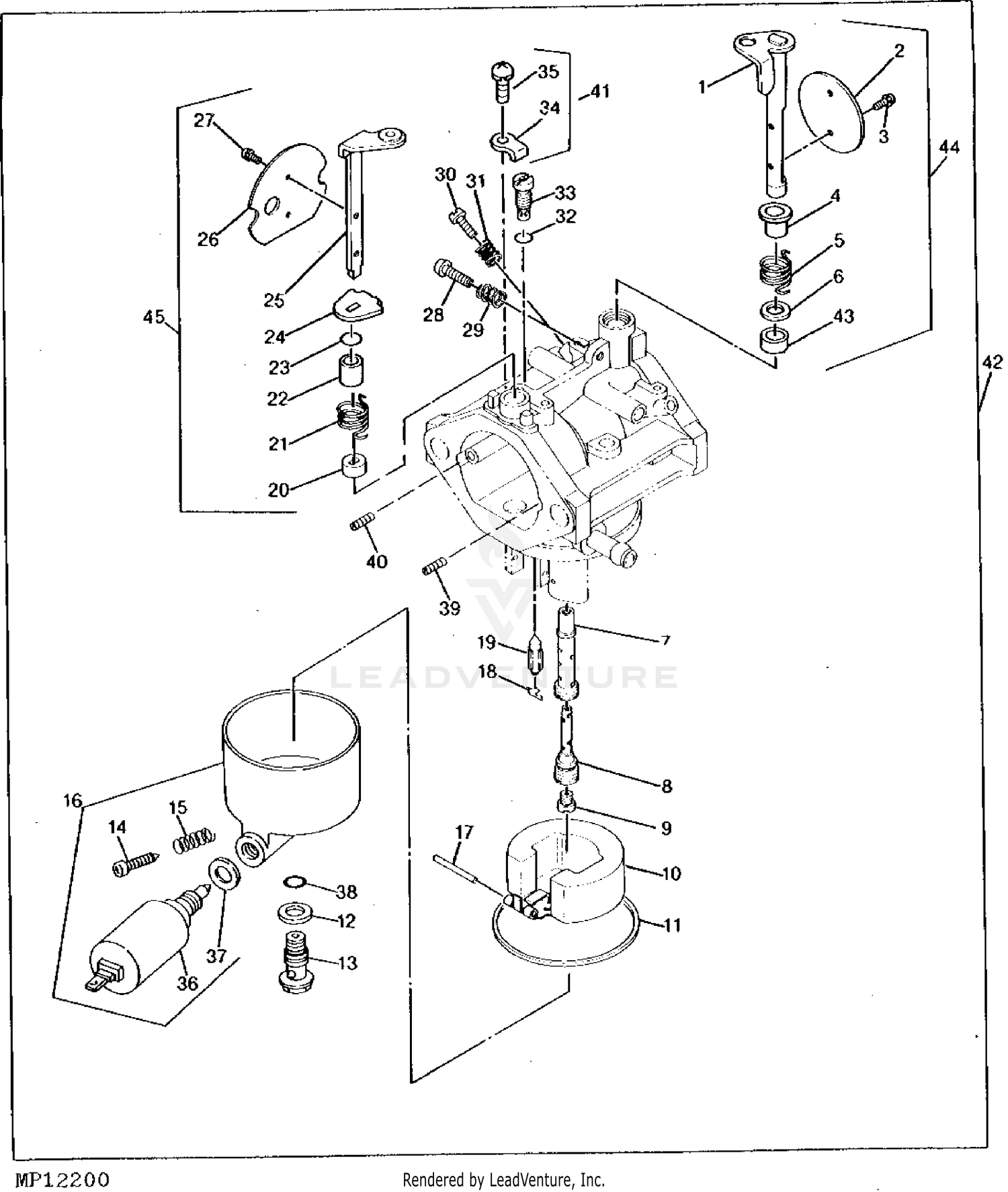 John deere riding online mower carburetor