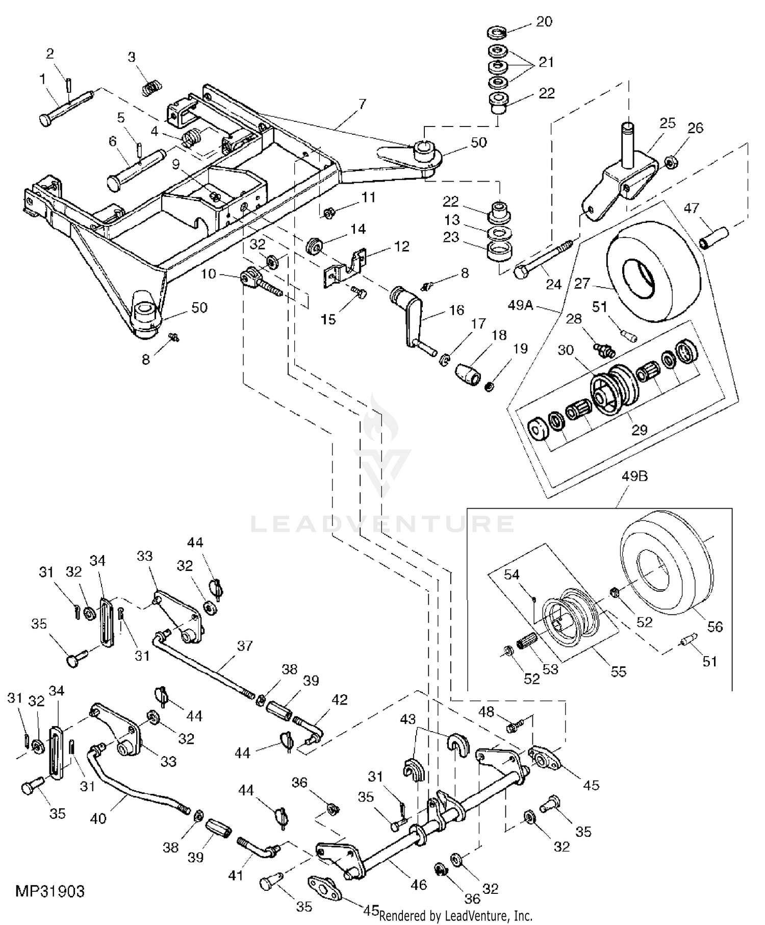 John deere f725 deck belt hot sale