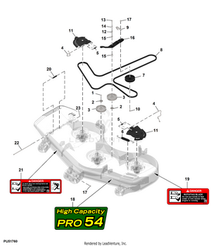 Rasenmäher-Deckriemen 5/8 Zoll X 179 1/8 Zoll – Kompatibel Mit John Deere TCU29454, Für ZTrak Modelle Z720A, Z925A, Z930A U.a.