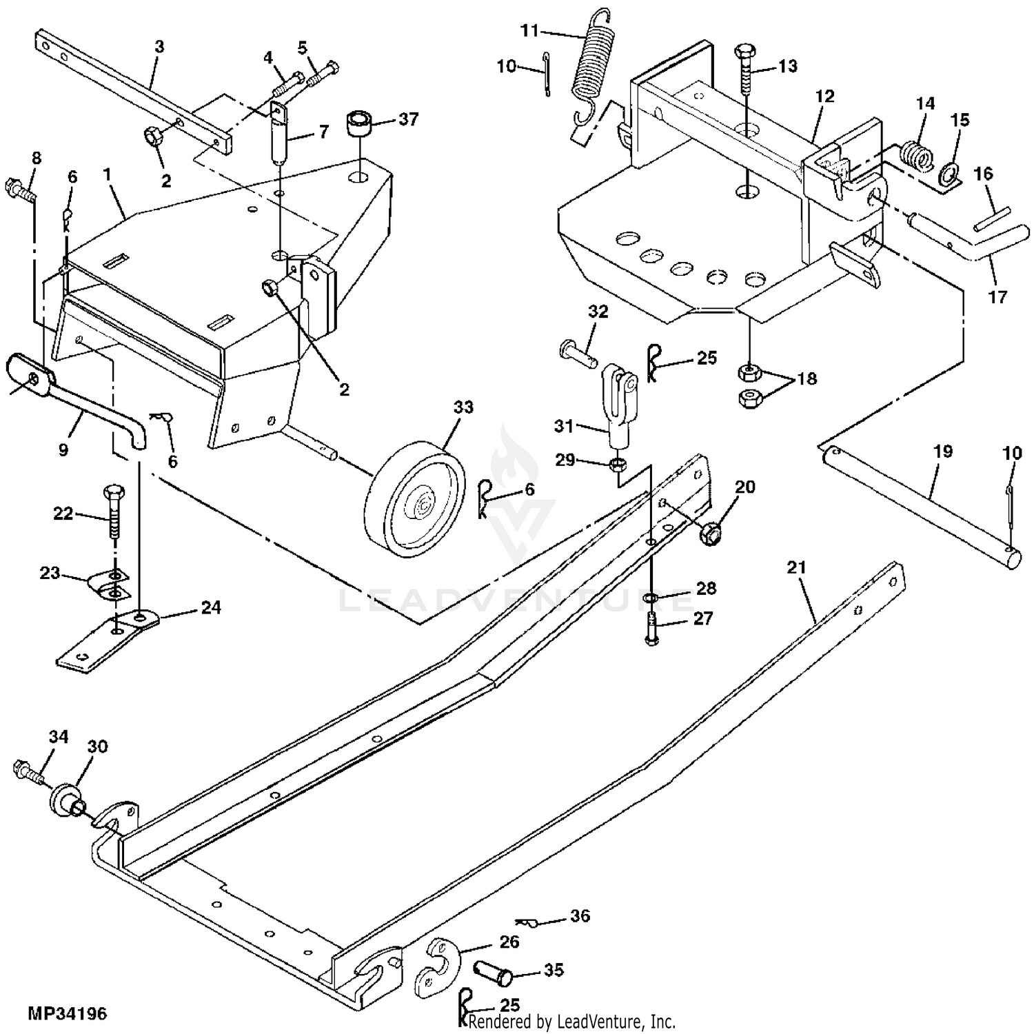 6-Pack 48 Lawn Mower Blades Fits John Deere M115495, GT242, GT275 (6206)