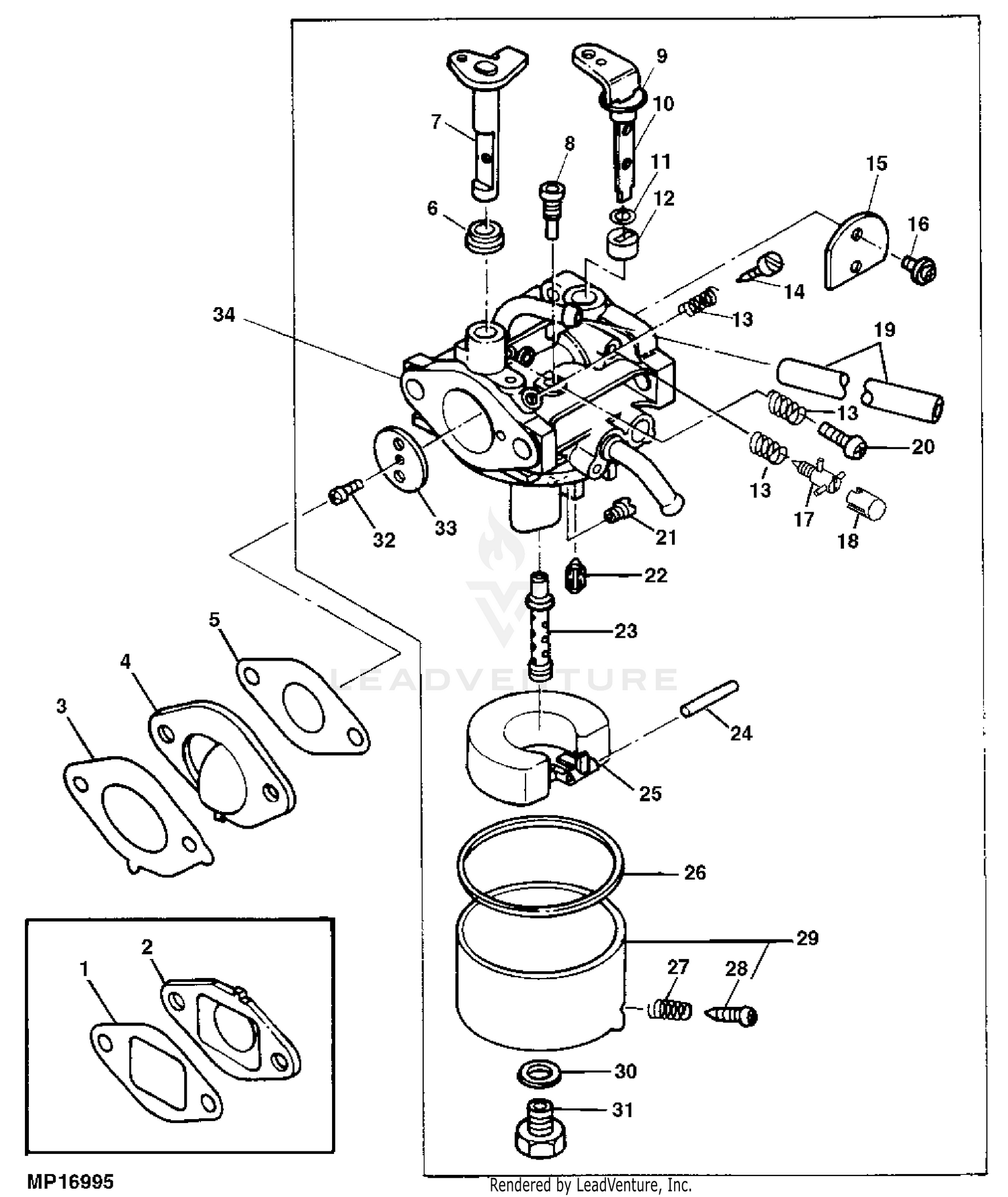 John deere 14pz online carburetor