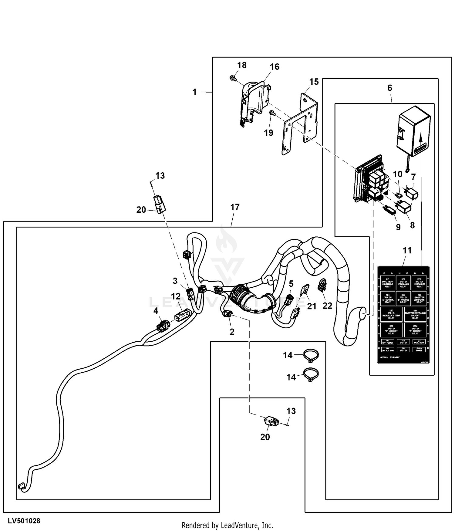 John Deere Fuse Box - RE269840