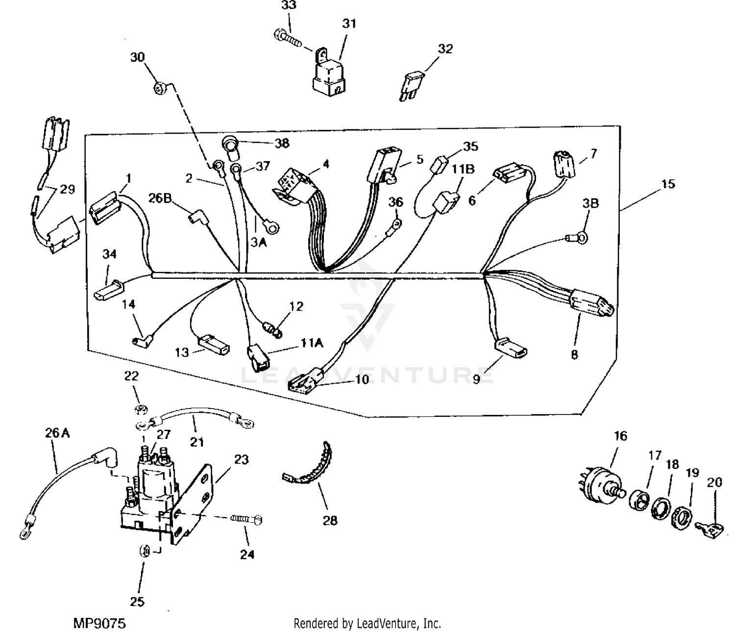 ignition switch diagram for riding mower