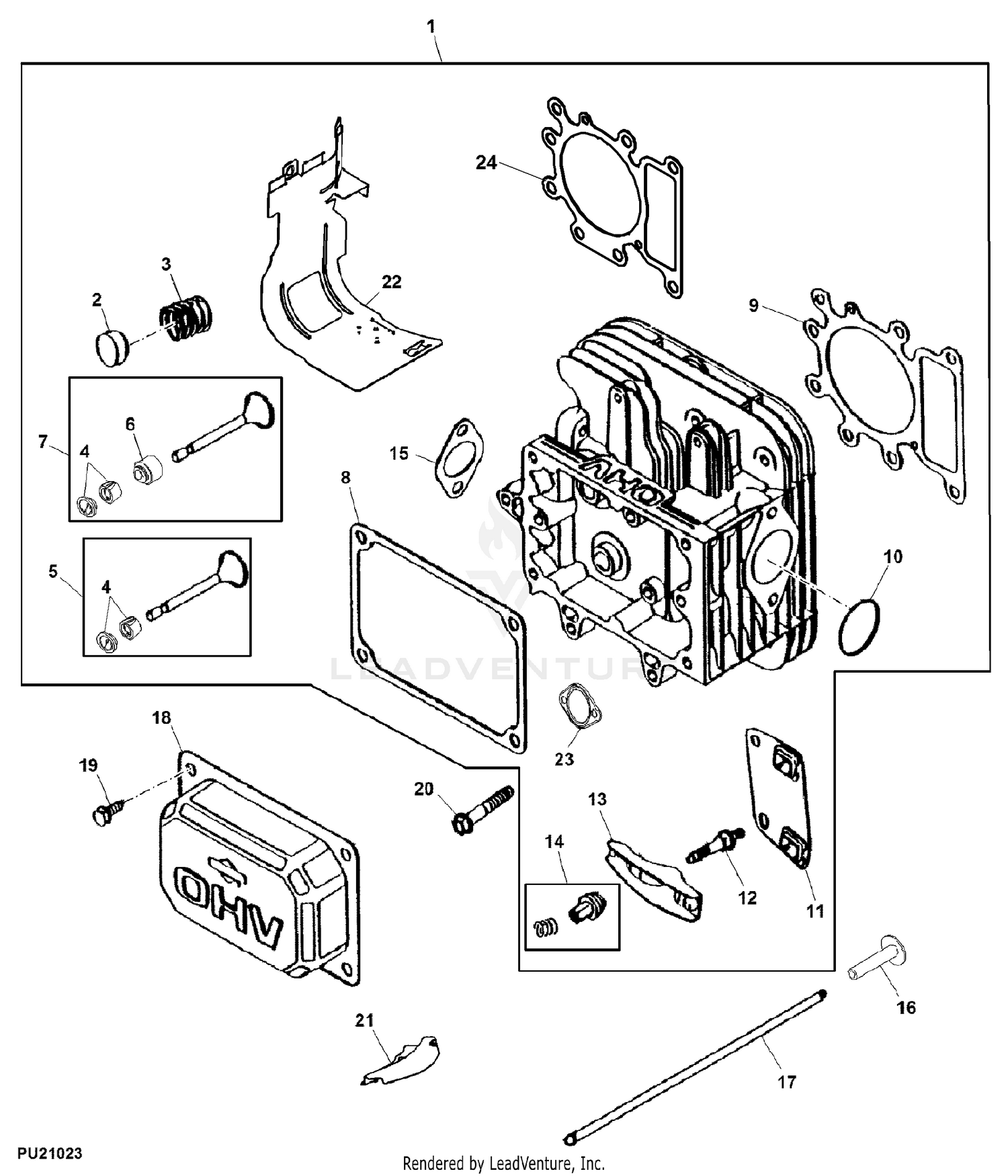 John deere e100 discount engine