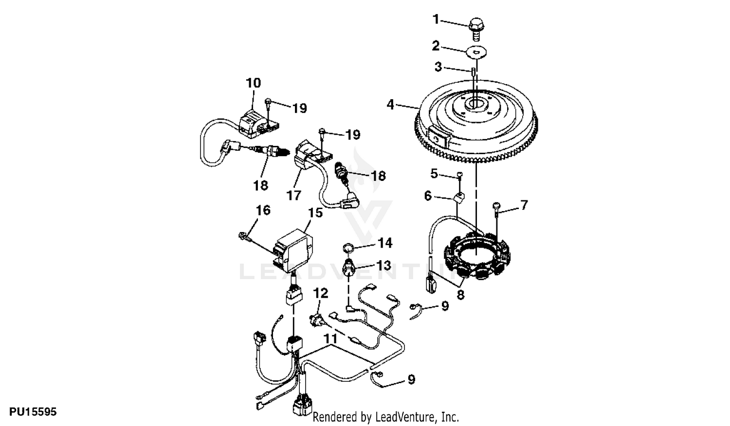 John deere x540 online 54 mower deck parts