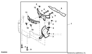 John deere 38 inch best sale mulching kit