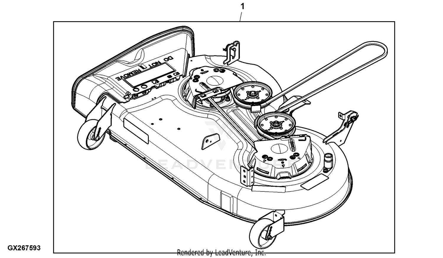 Z335e deck online belt