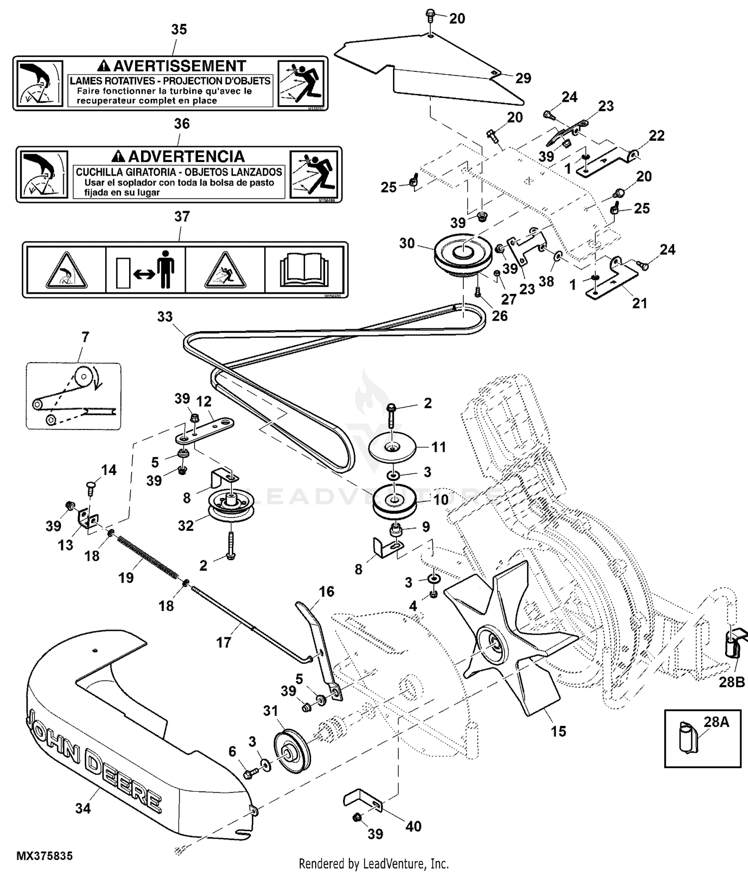 Jacks deals mower parts