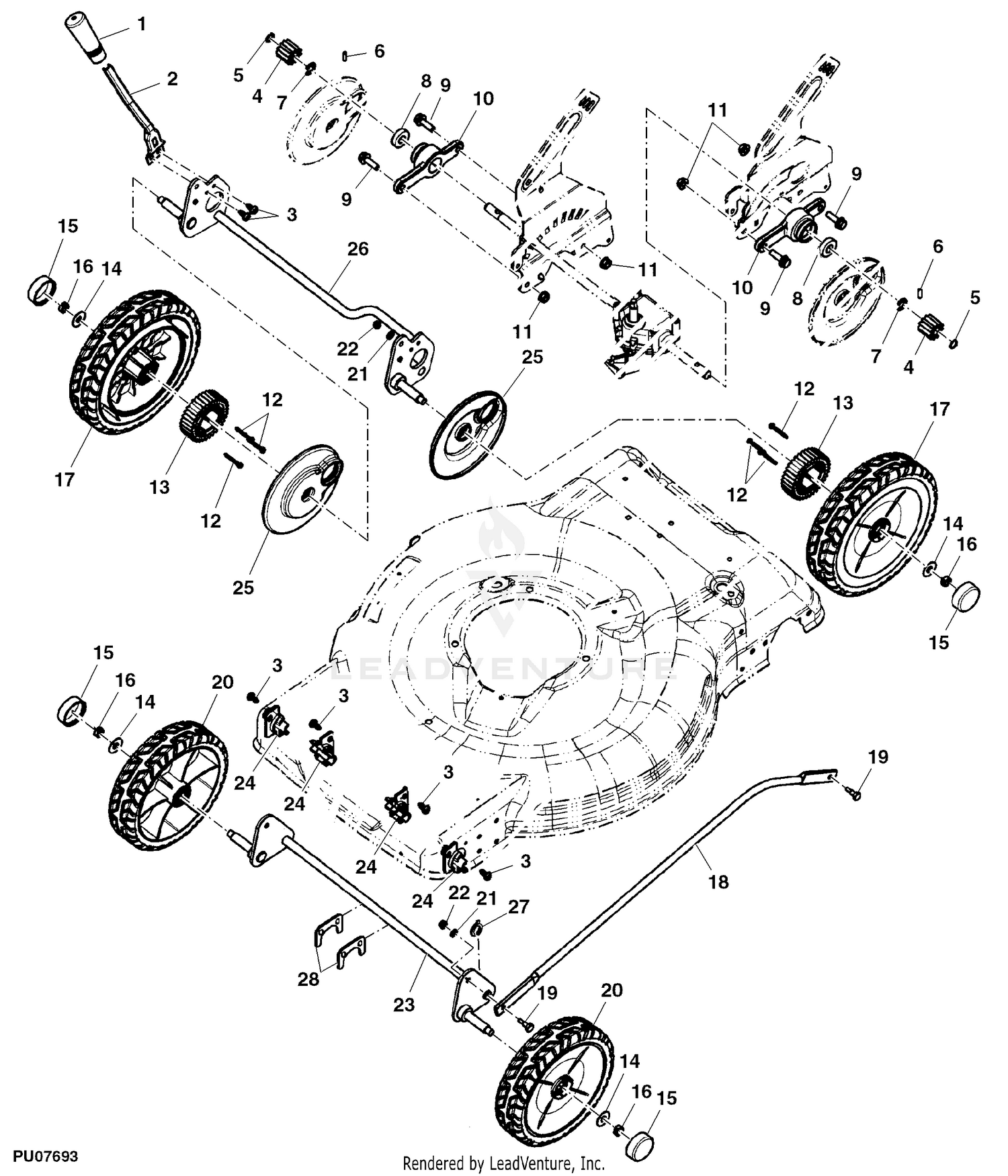 John deere js46 online mower