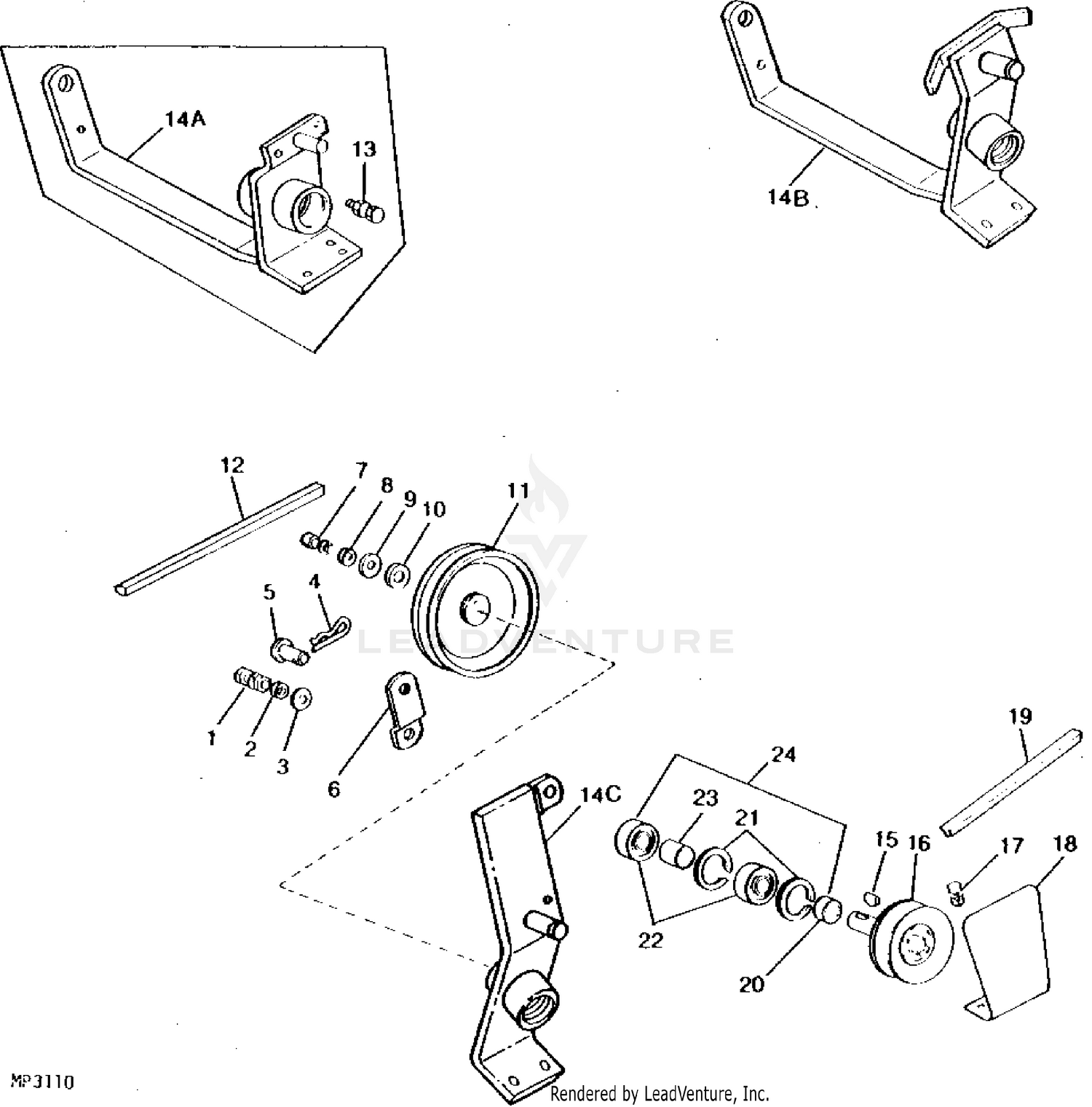 John Deere 31 ROTARY TILLER PC0953 PIVOT LIFT 31 TILLER, 59 OFF