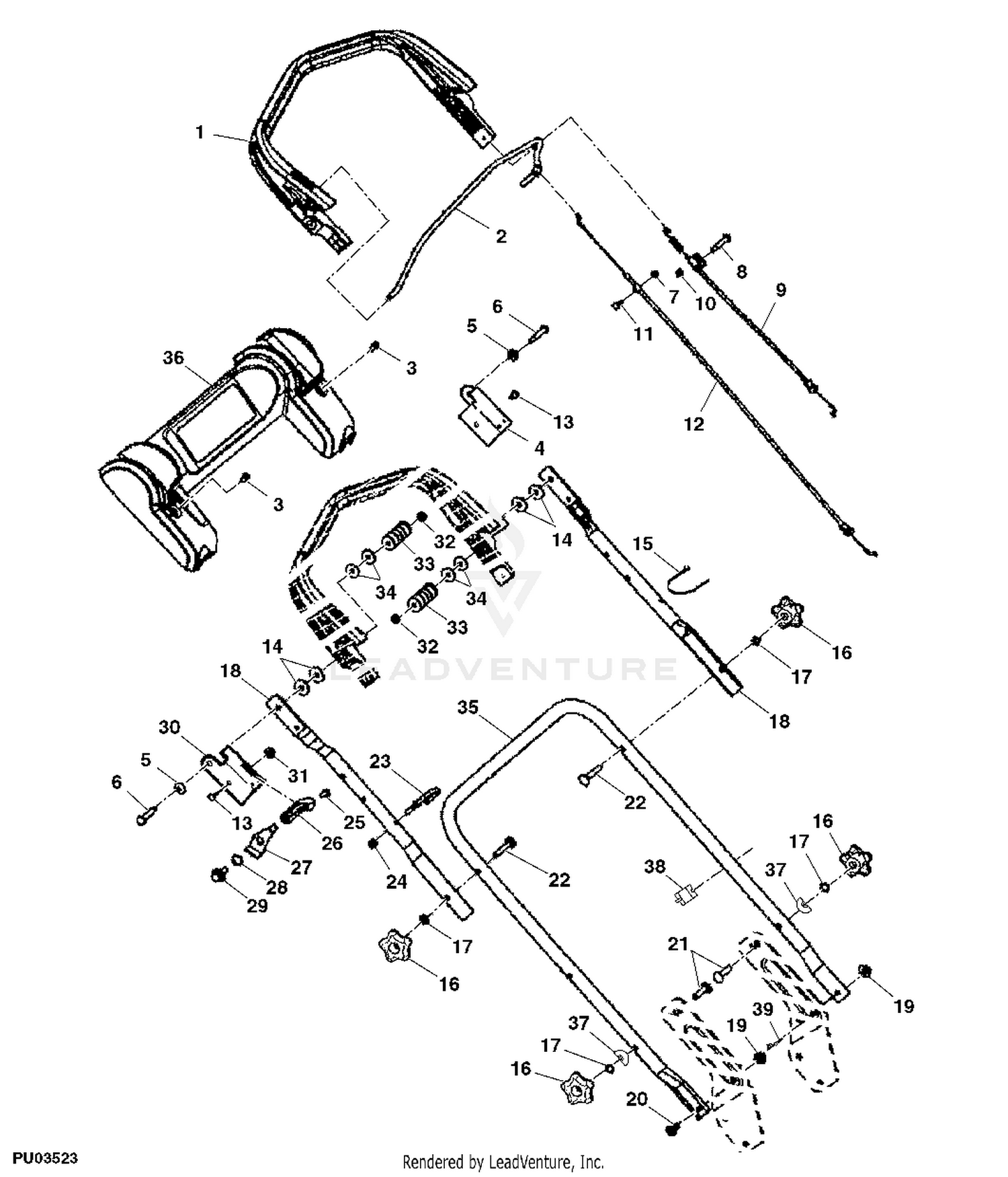 John deere 2024 js26 mower blade