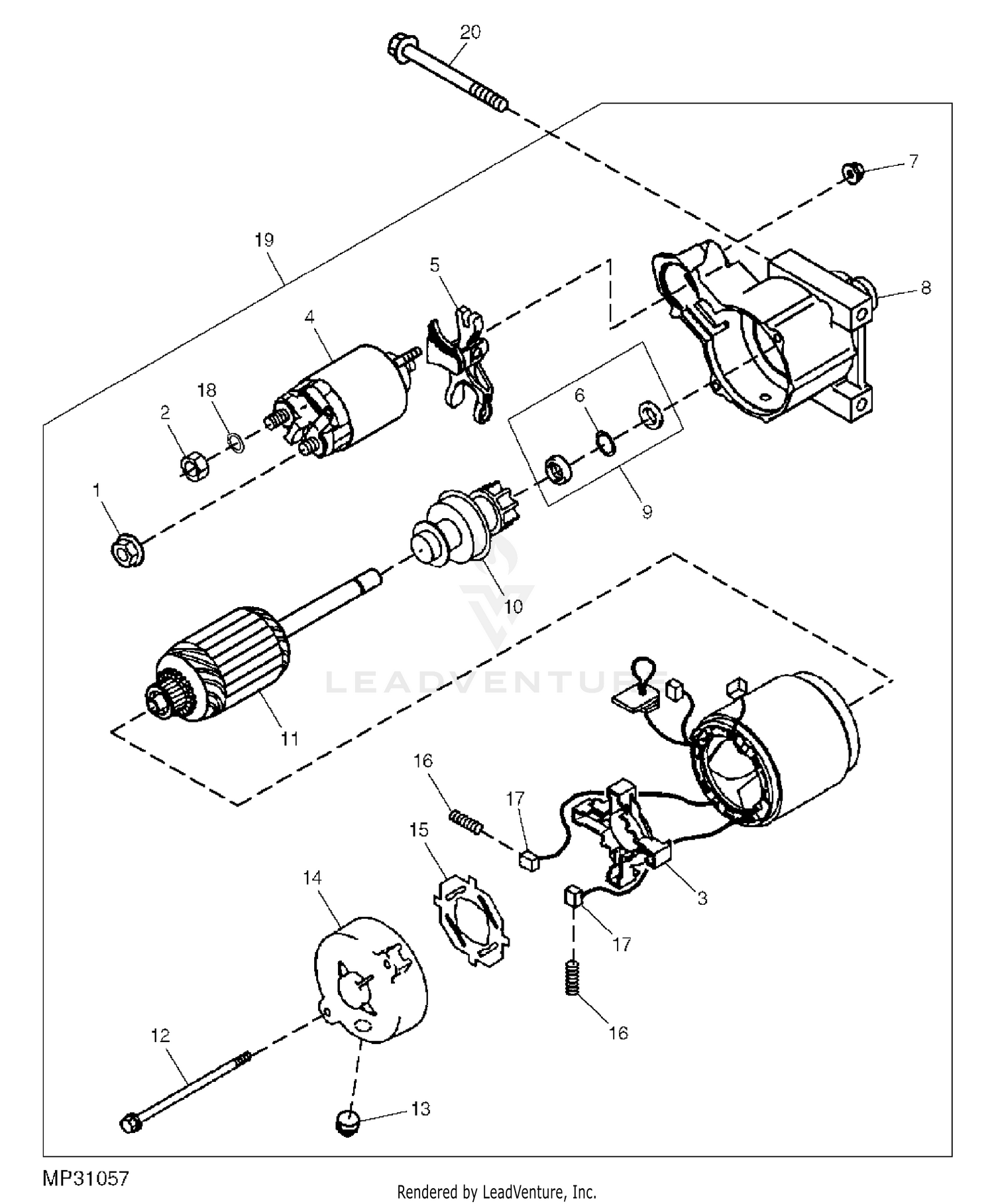 John Deere 757 ZTrak AC Gas Engine W/54 Inch Mower Deck -PC10357