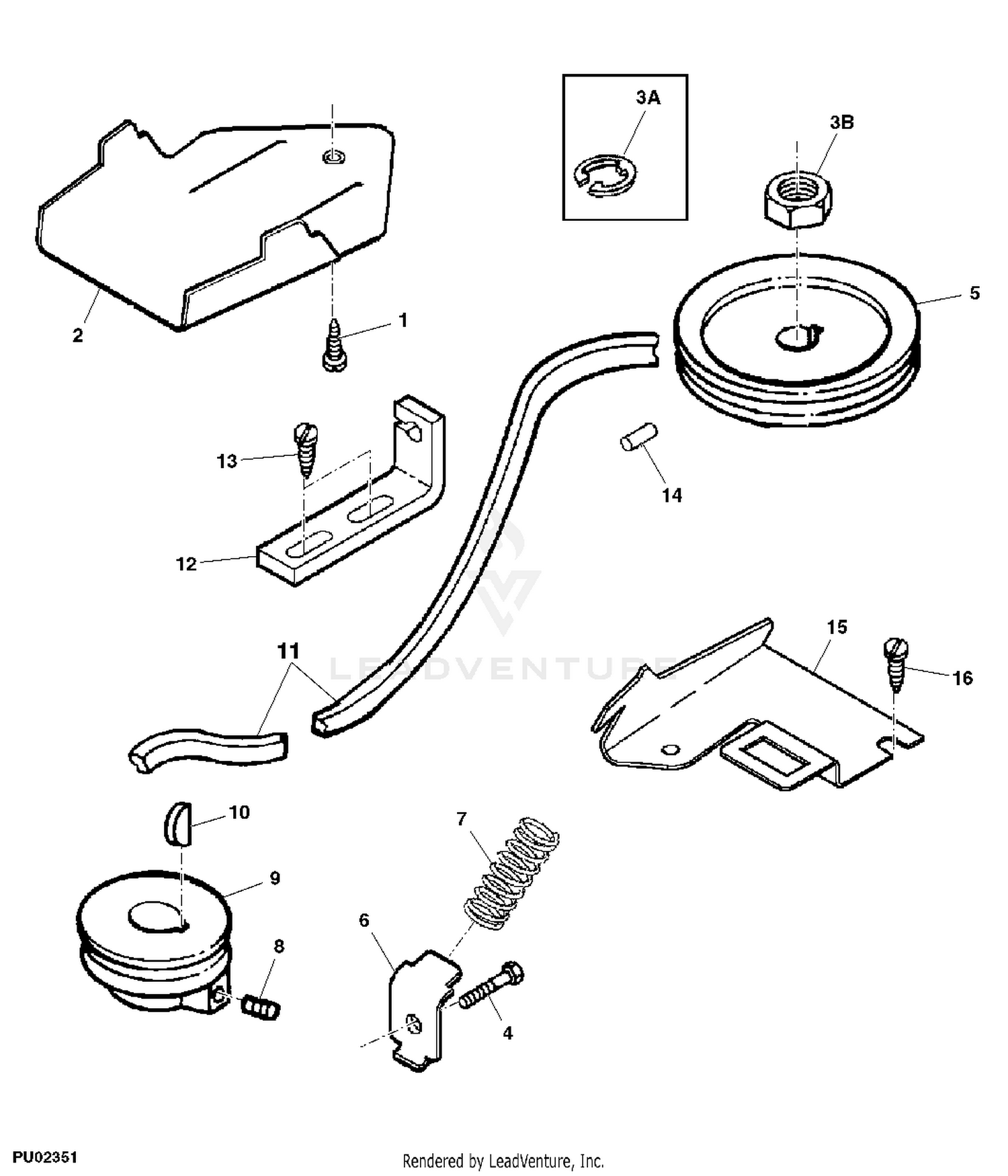 John deere best sale js63 drive belt