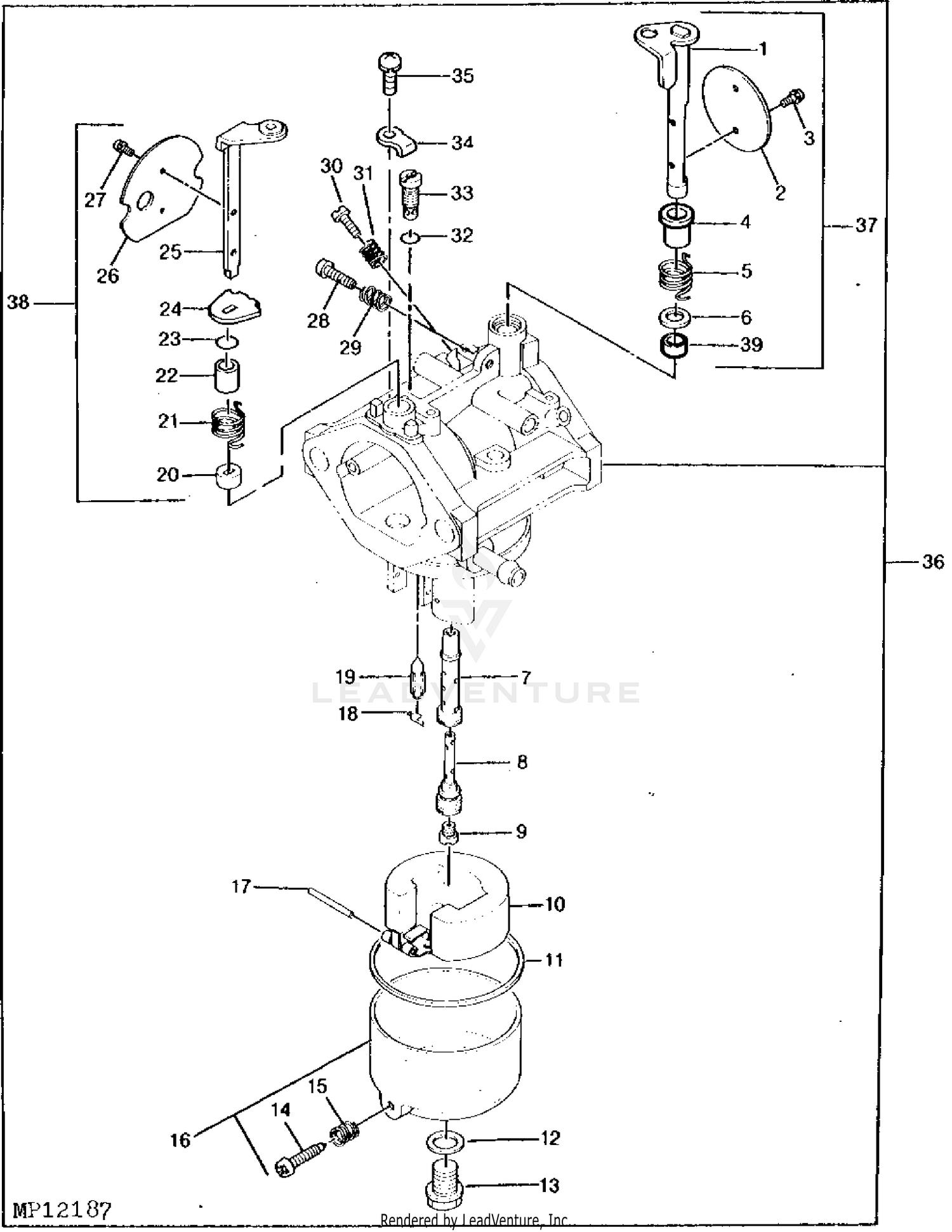 John deere rx75 discount carburetor