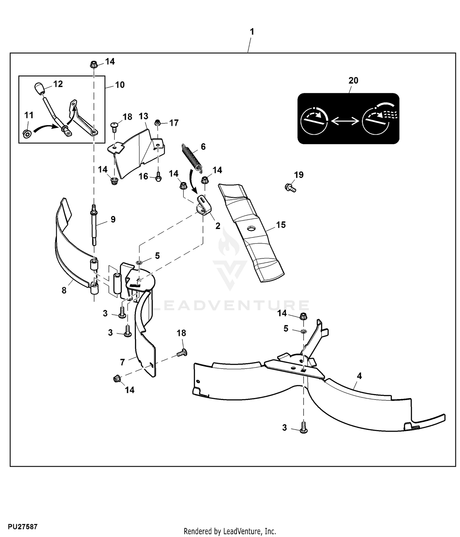 John deere ztrak mulch control online kit