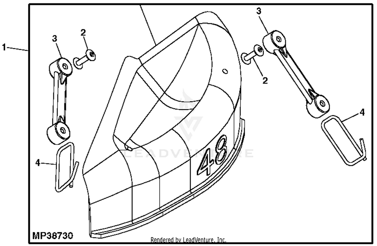 John deere discount la145 mulching kit