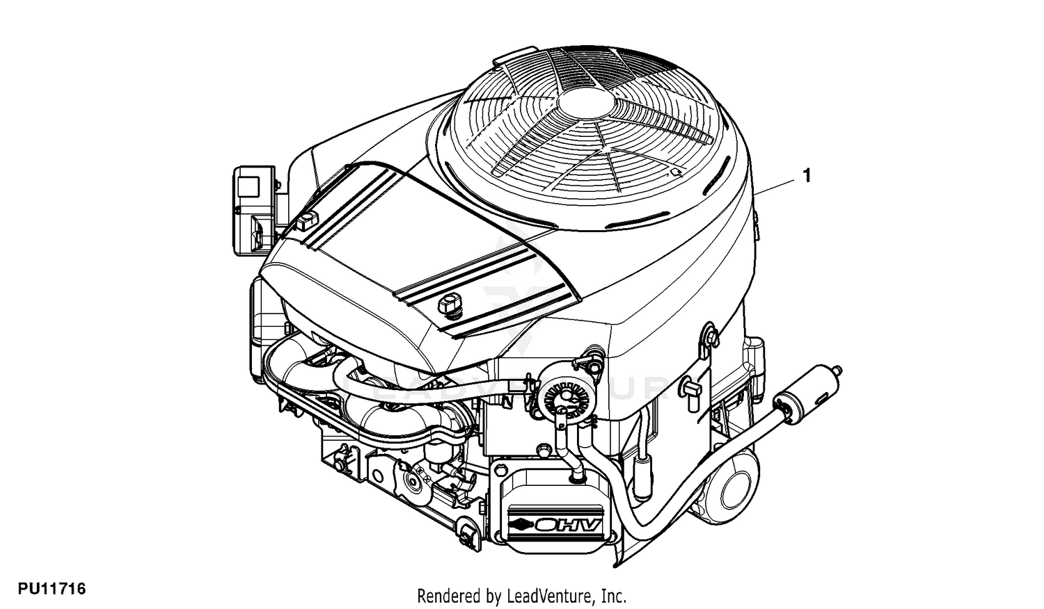 John deere 2025 z425 replacement engine