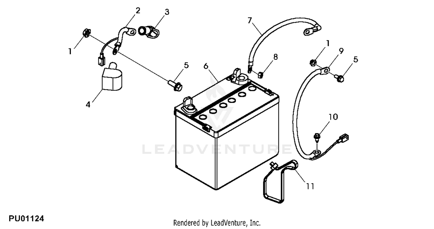 John deere la115 battery sale