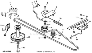 John deere l110 discount automatic belt diagram