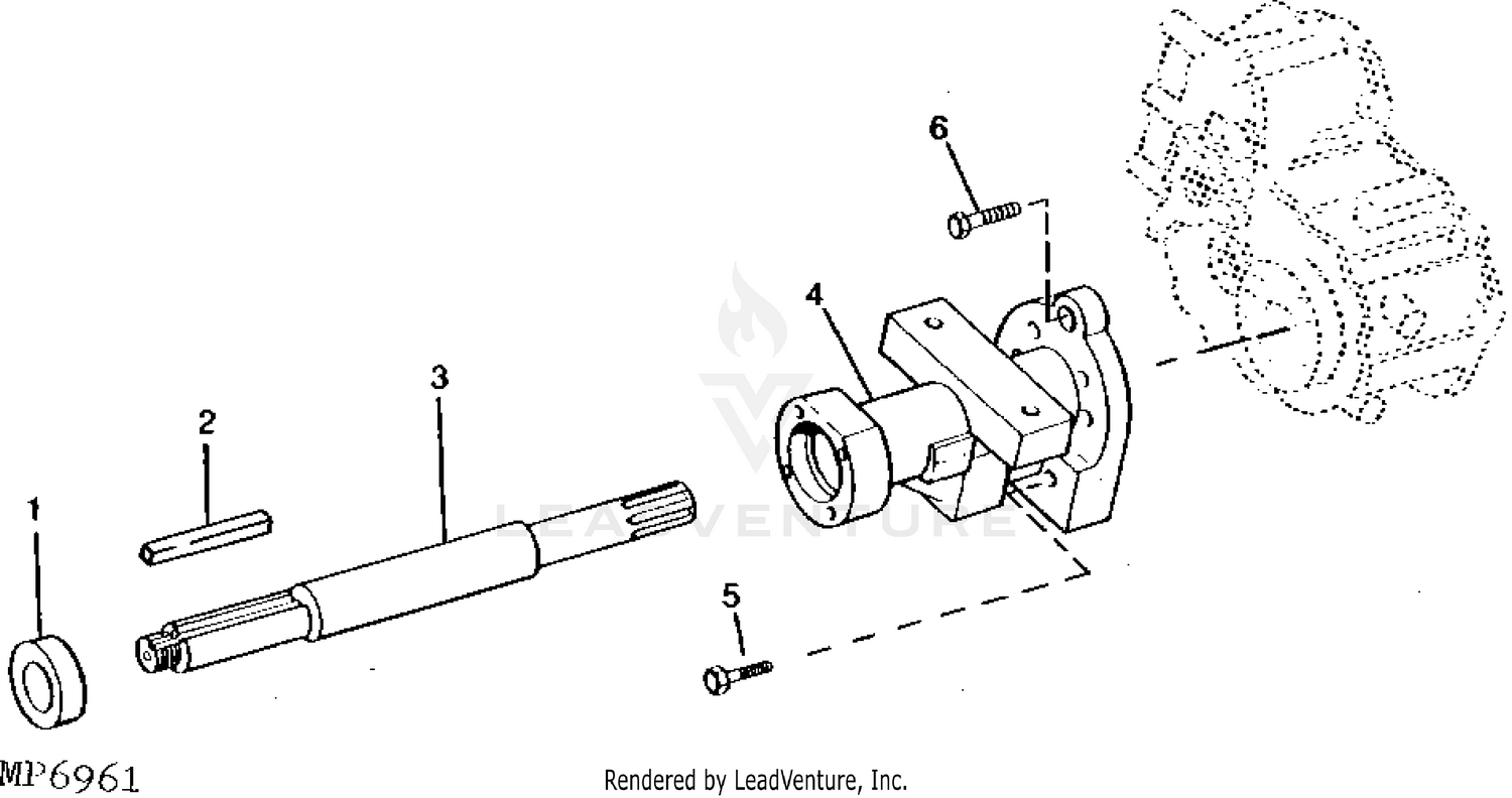 John Deere 420 Lawn & Garden Tractor -PC1925 Rear Axle