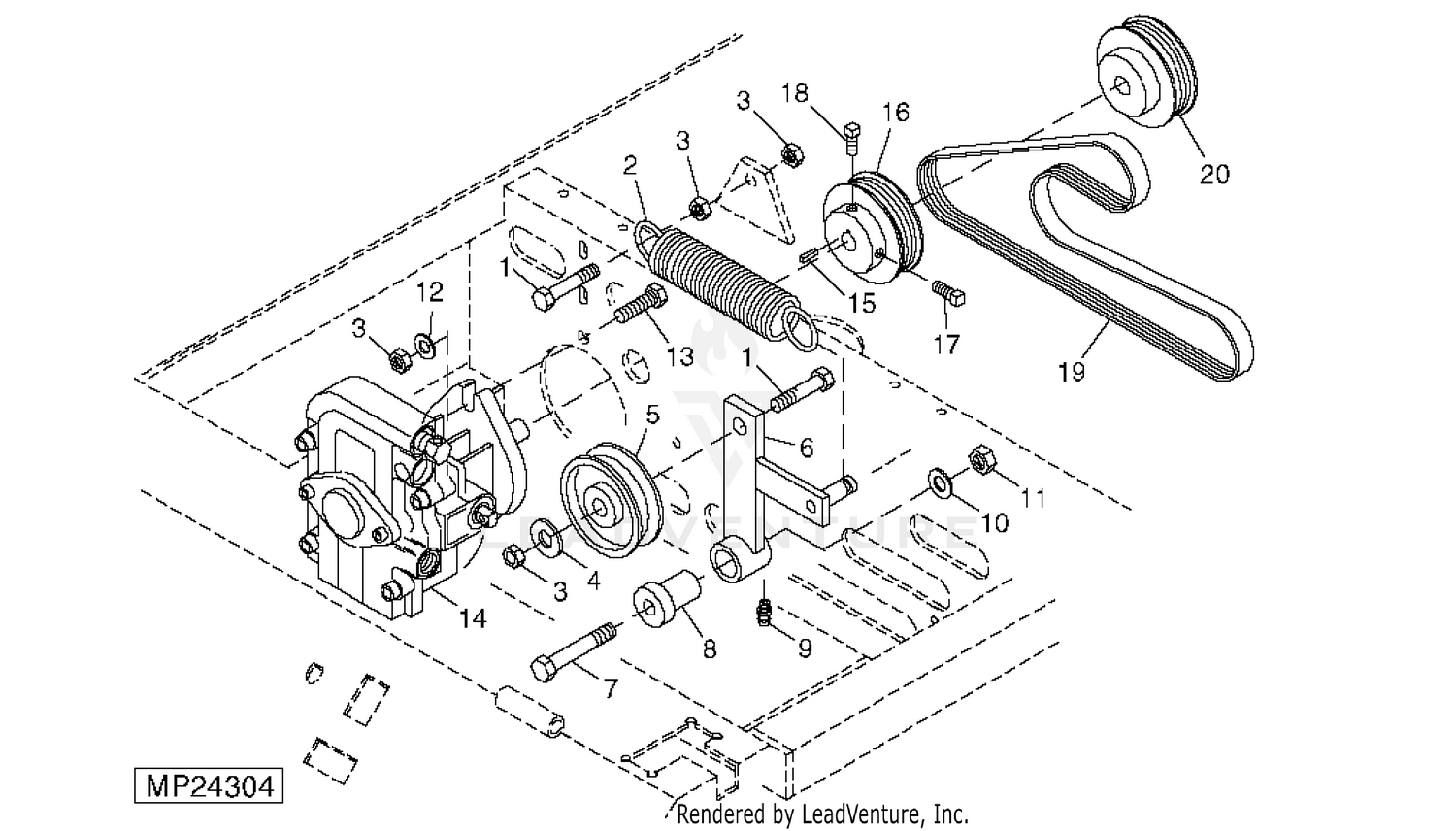 John deere best sale m665 engine