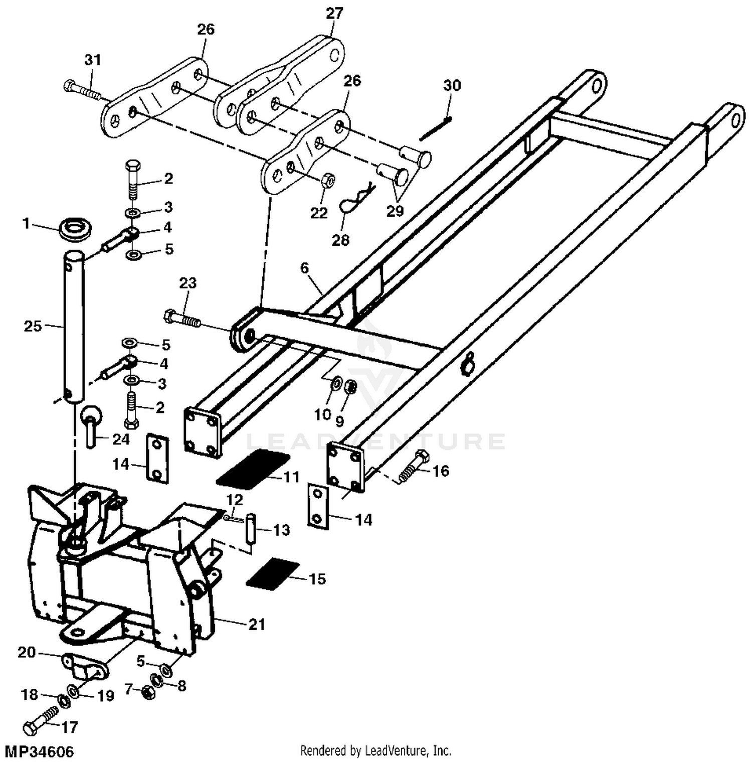 John Deere 7, 8, 8A, 8B, 10 and 10A Backhoes Parts Catalog (PC1969)