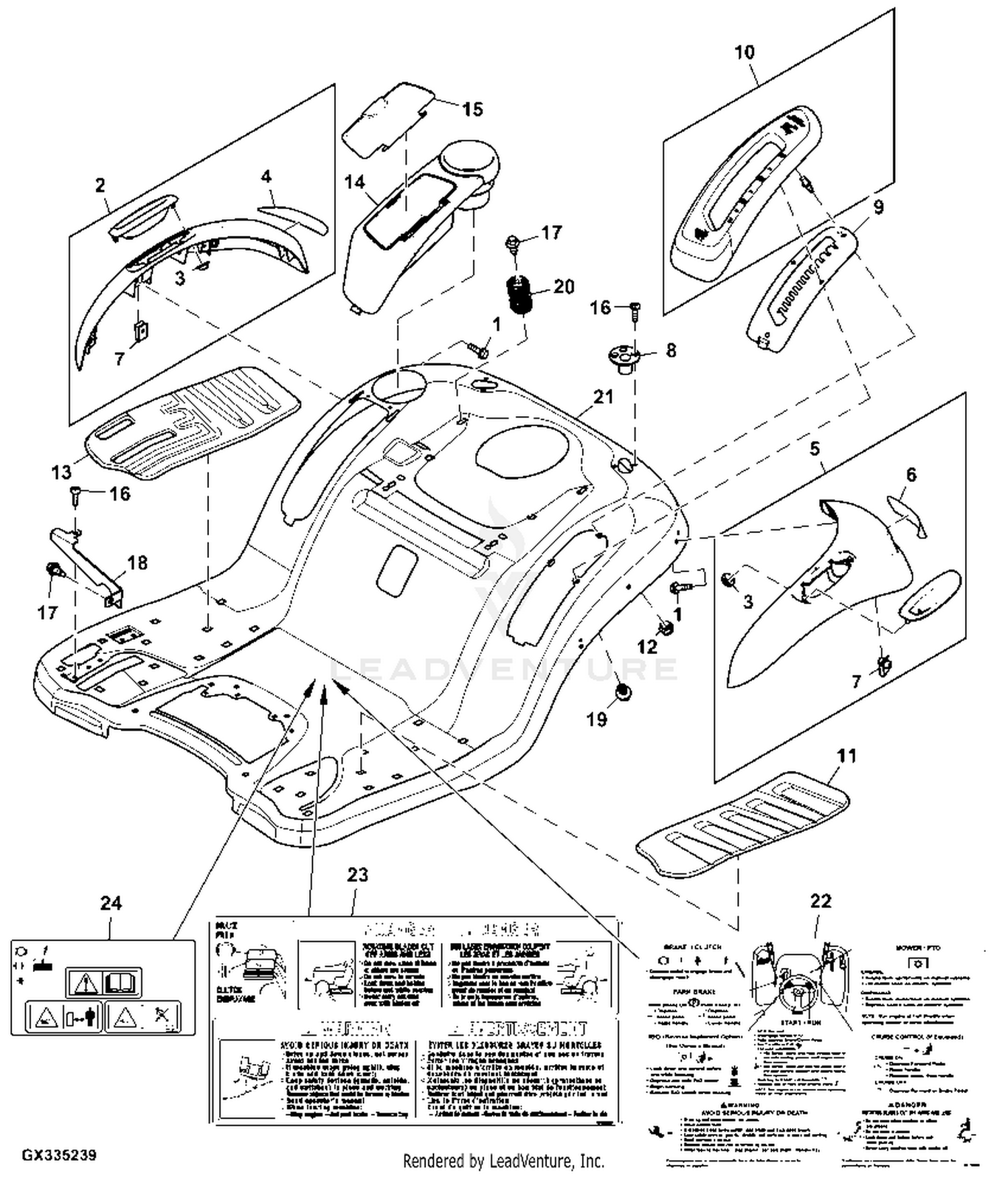 John deere e180 parts sale