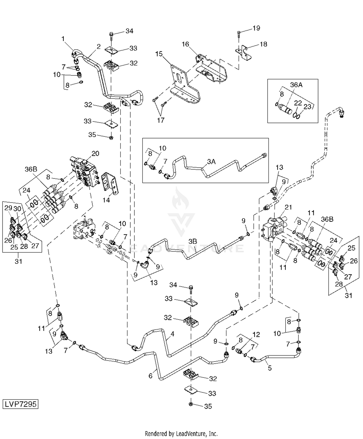 John Deere 5420. Tractor -PC9425 Fuses & Relays With CAB/Isolated Open  Operator Station 420001 - : ELECTRICAL WIRING HARNESSES