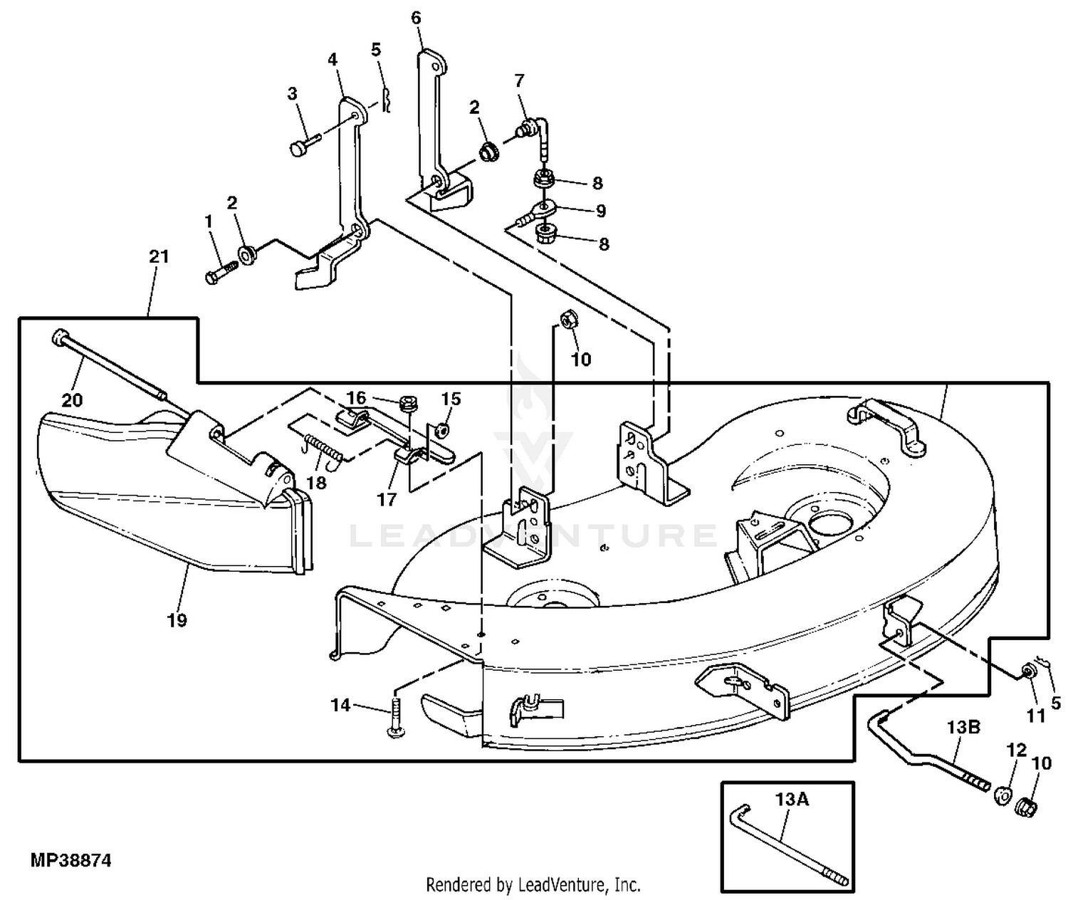 John deere stx38 black deck parts new arrivals