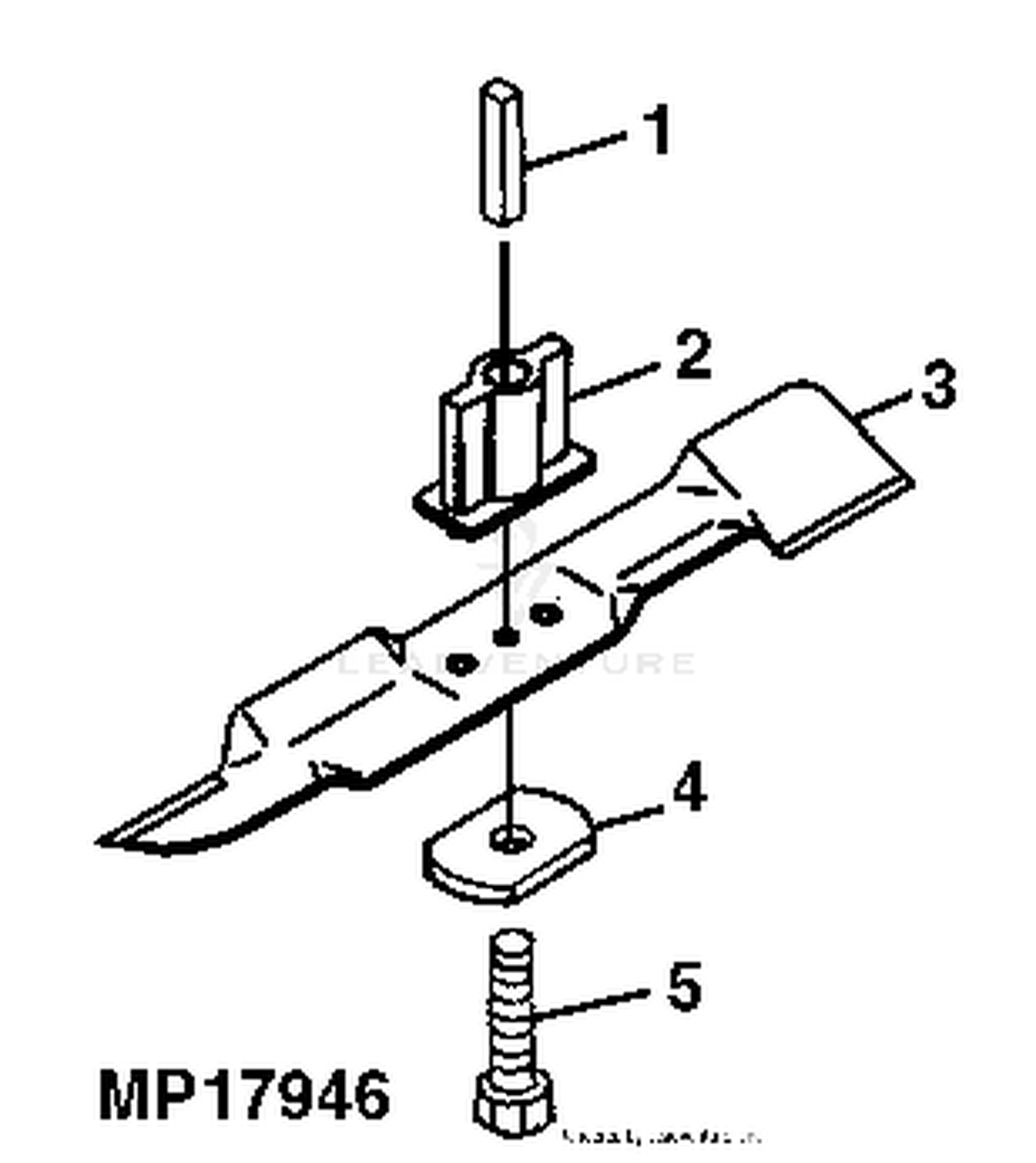 John Deere JS63C MOWER RELATED PARTS BLADE AND ADAPTER 2