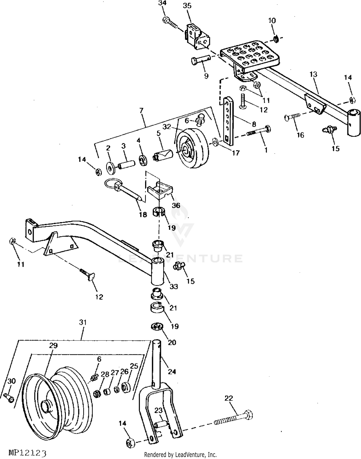 Home & Garden JOHN DEERE F911 F925 F932 F935 60" & 72" MOWER DECK
