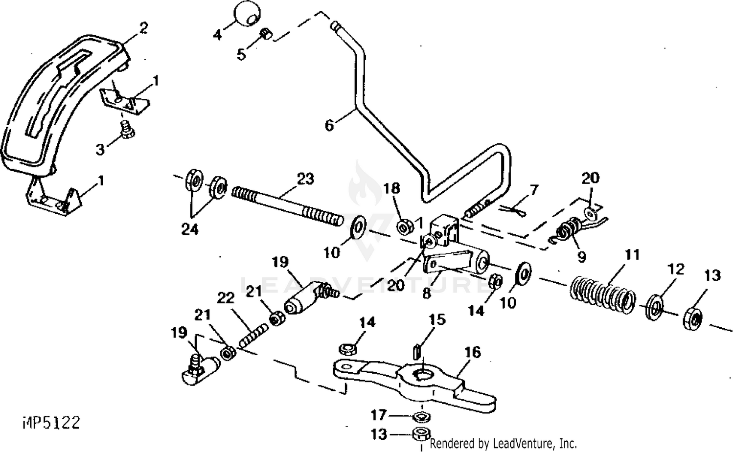 John deere hydro discount 175 deck belt diagram