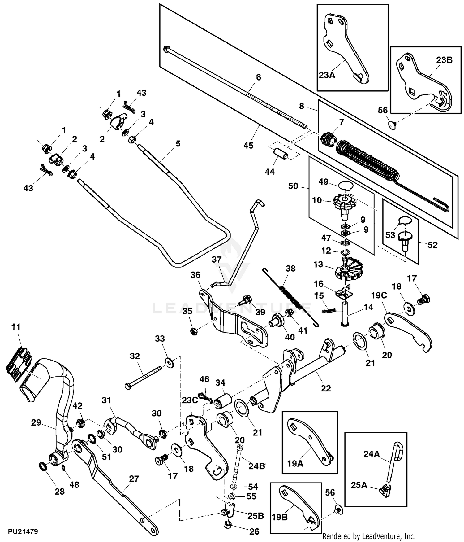 John Deere BM22696 Blower Attachment, Blower Assembly, X30