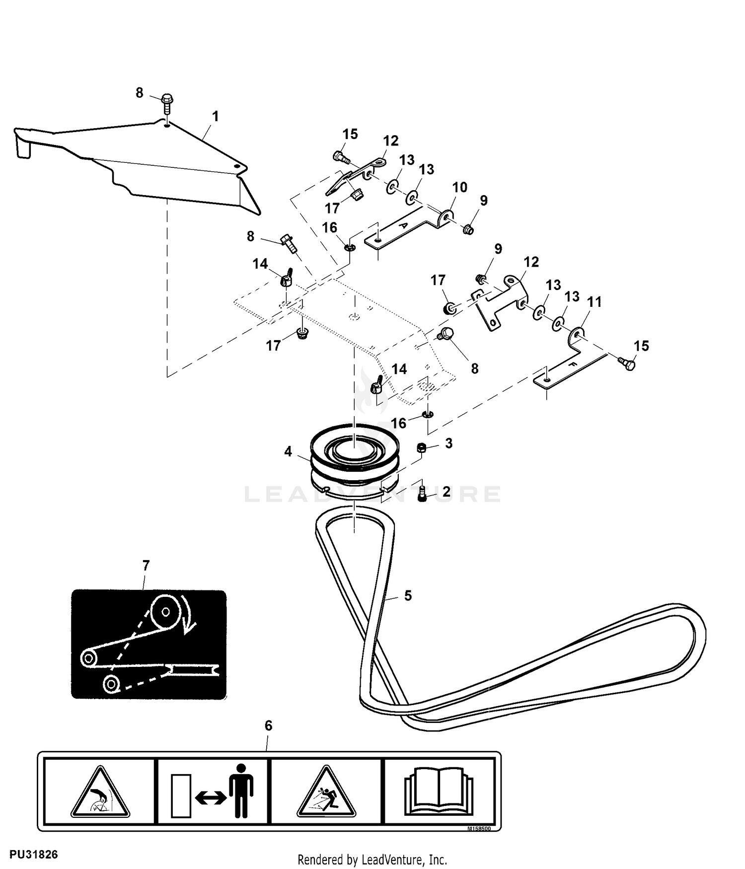 John Deere Attachments Attachment, Power Flow, 60HC inch ( - 070000)