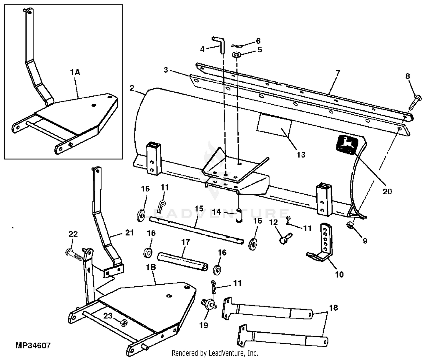 John deere lx279 online attachments