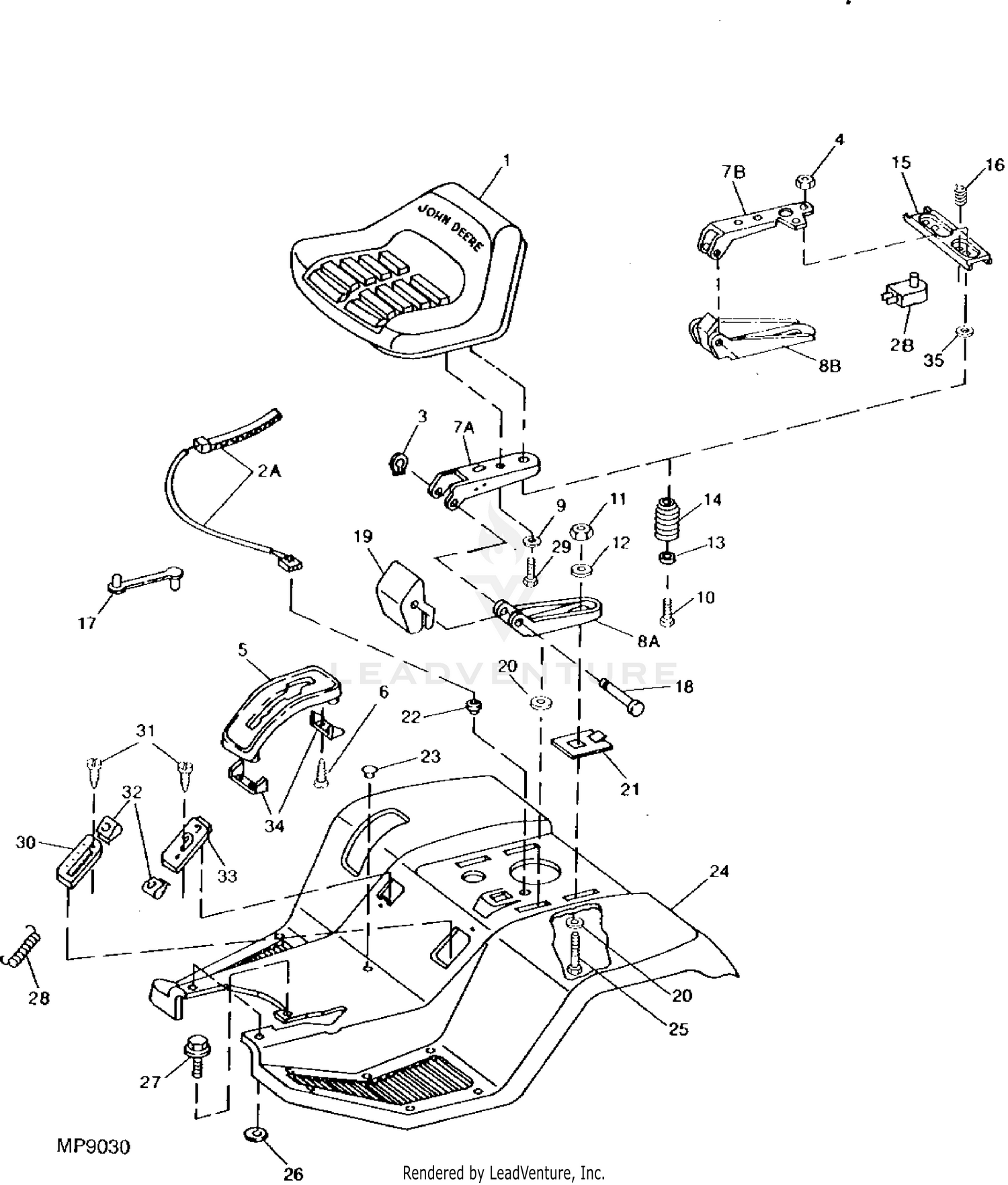 John deere 160 discount lawn tractor parts