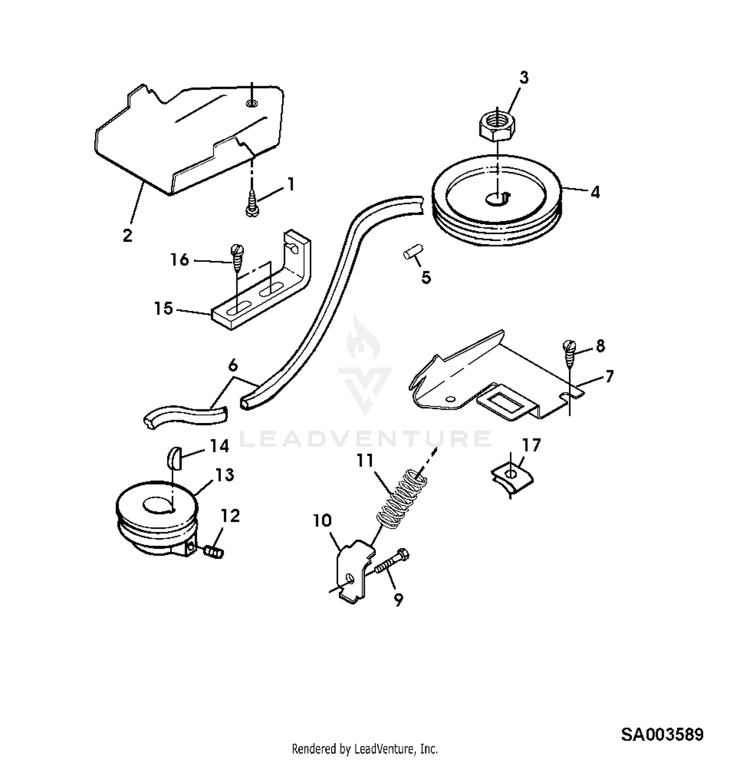 John deere js63 online drive belt