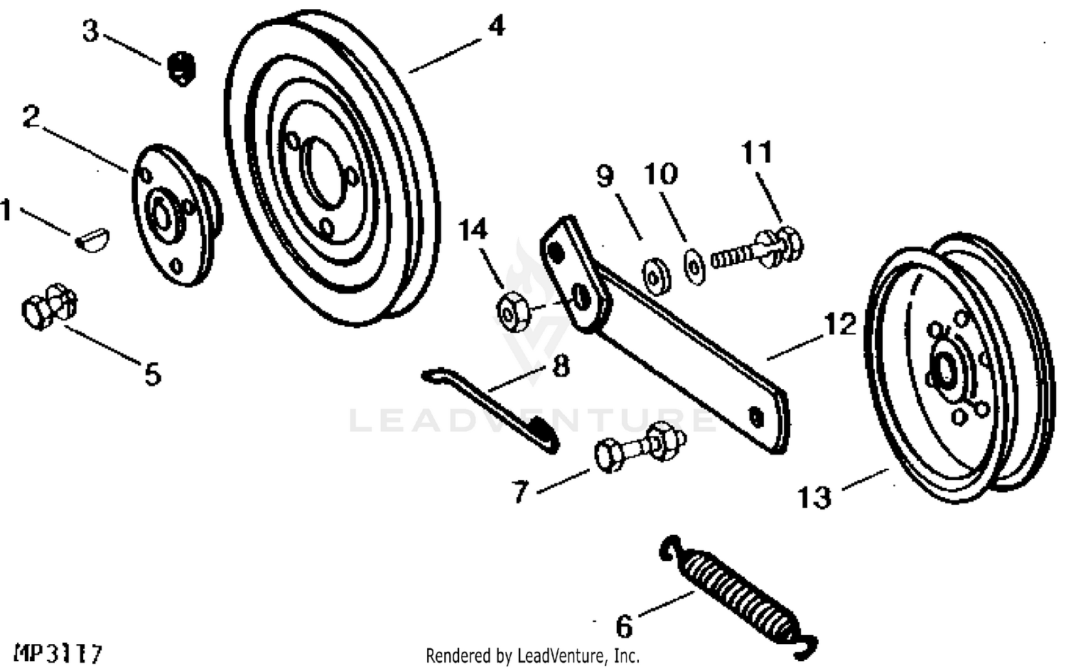 John deere 212 discount belts