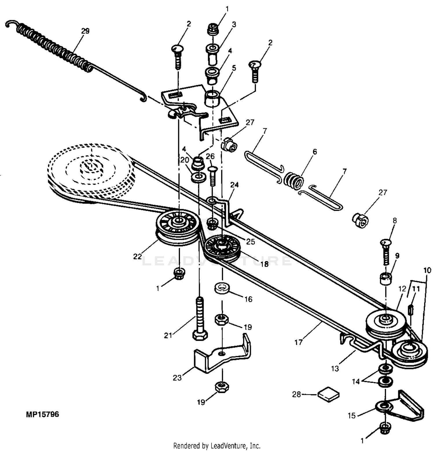 John deere x350 drive belt diagram hotsell