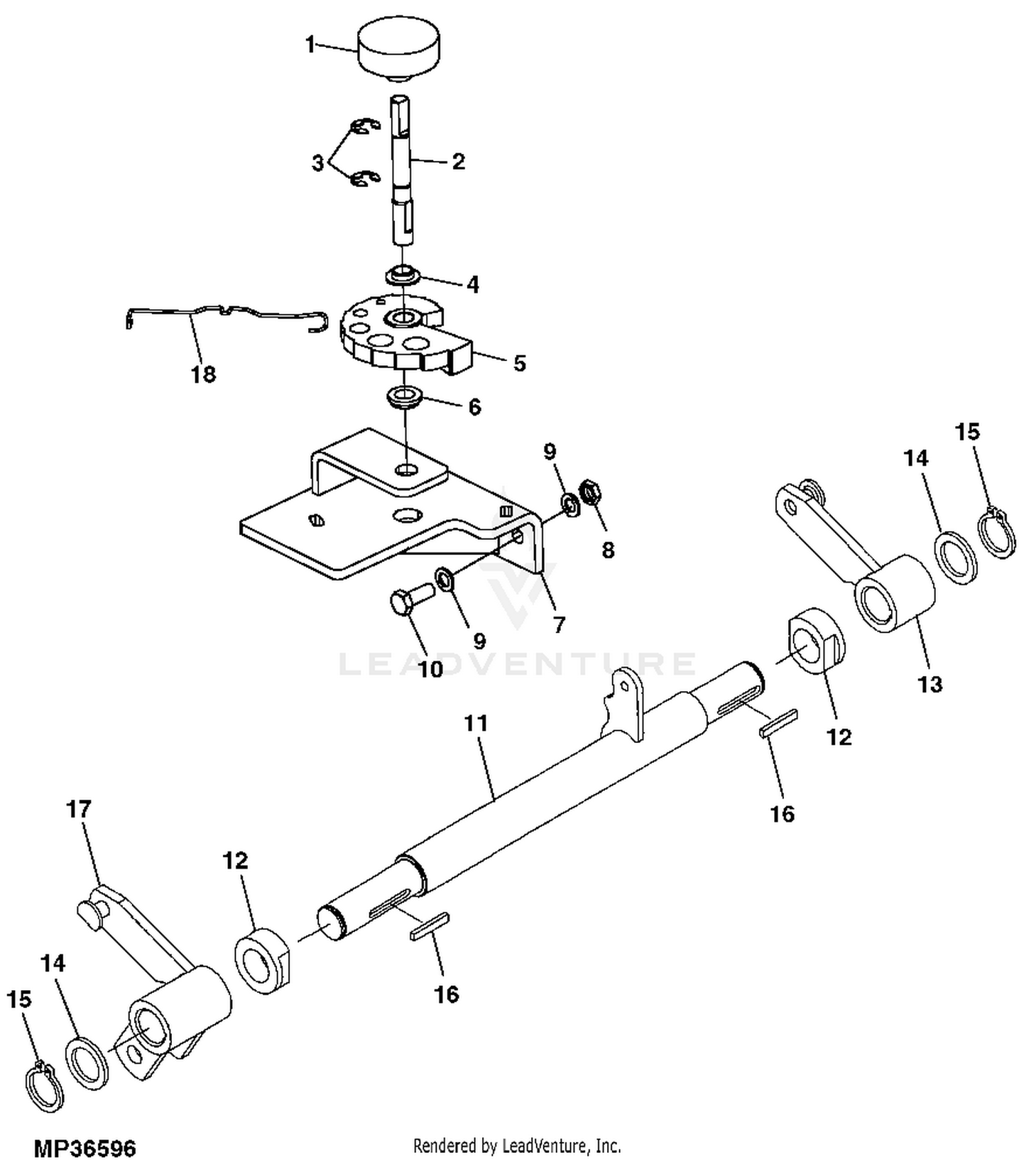 Multi-Knob shaft L (5mm) BBSset2Book (4 DDL950ZZ, 4 screws