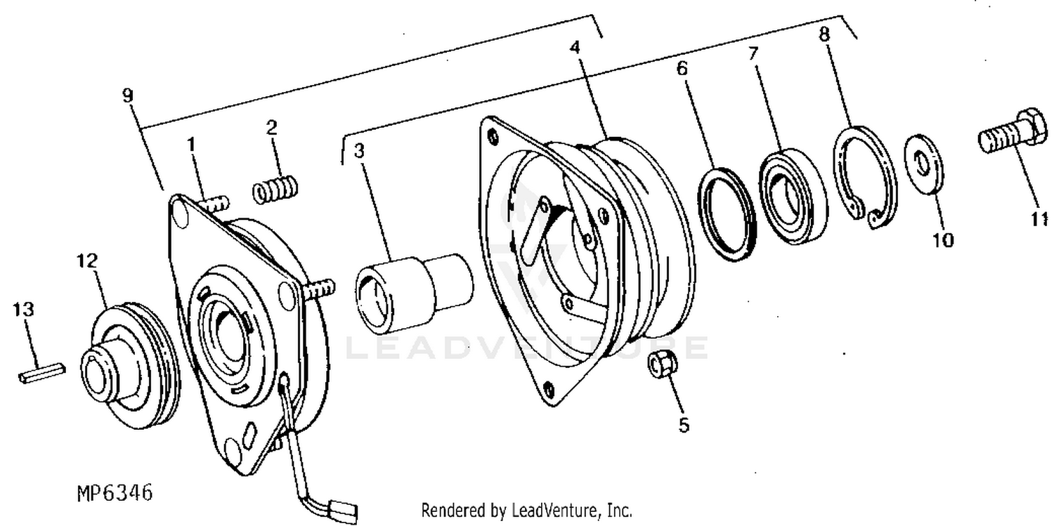 John Deere Electrical ELECTROMAGNETIC PTO CLUTCH (OGURA)